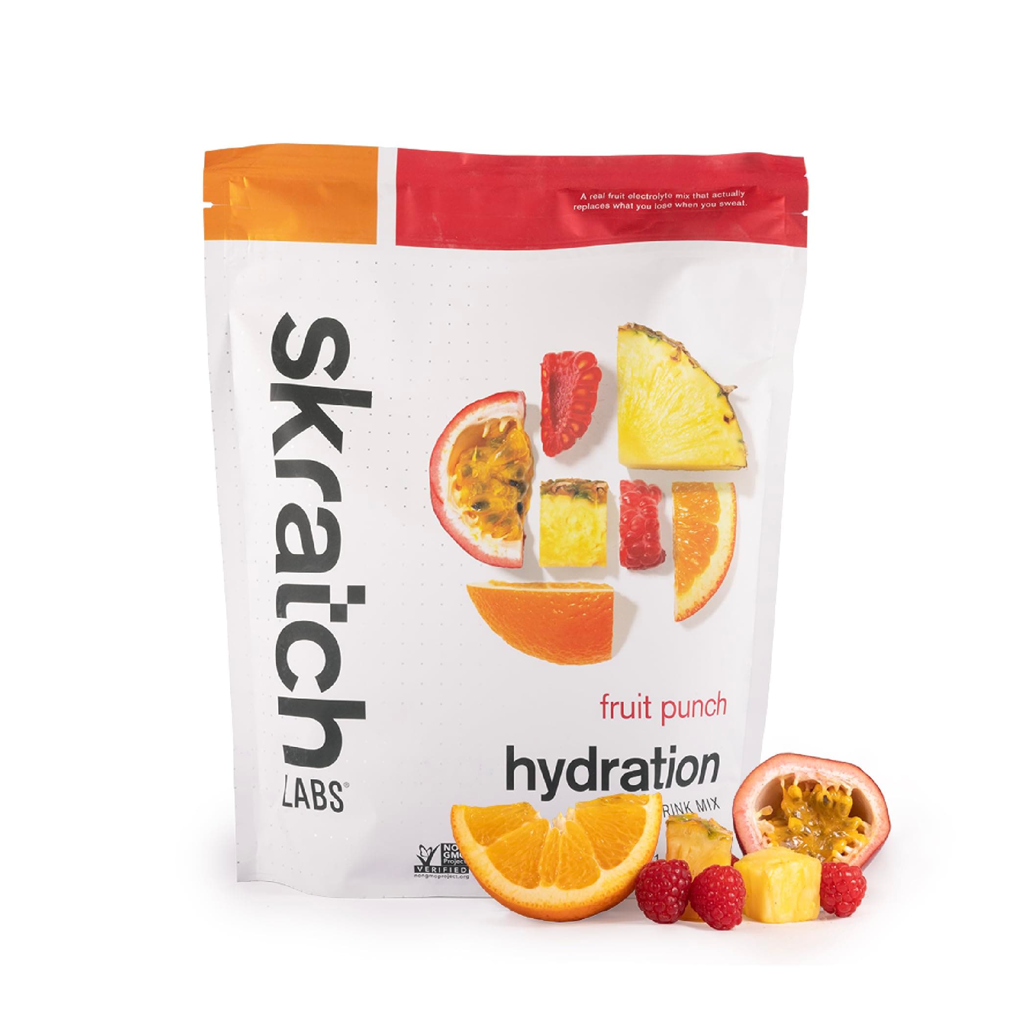 Hydration Sports Drink Mix – Real‑Fruit Electrolyte Powder for Fast Hydration & Endurance | Fruit Punch | 60 Servings | Vegan, Non‑GMO, Clean Ingredients