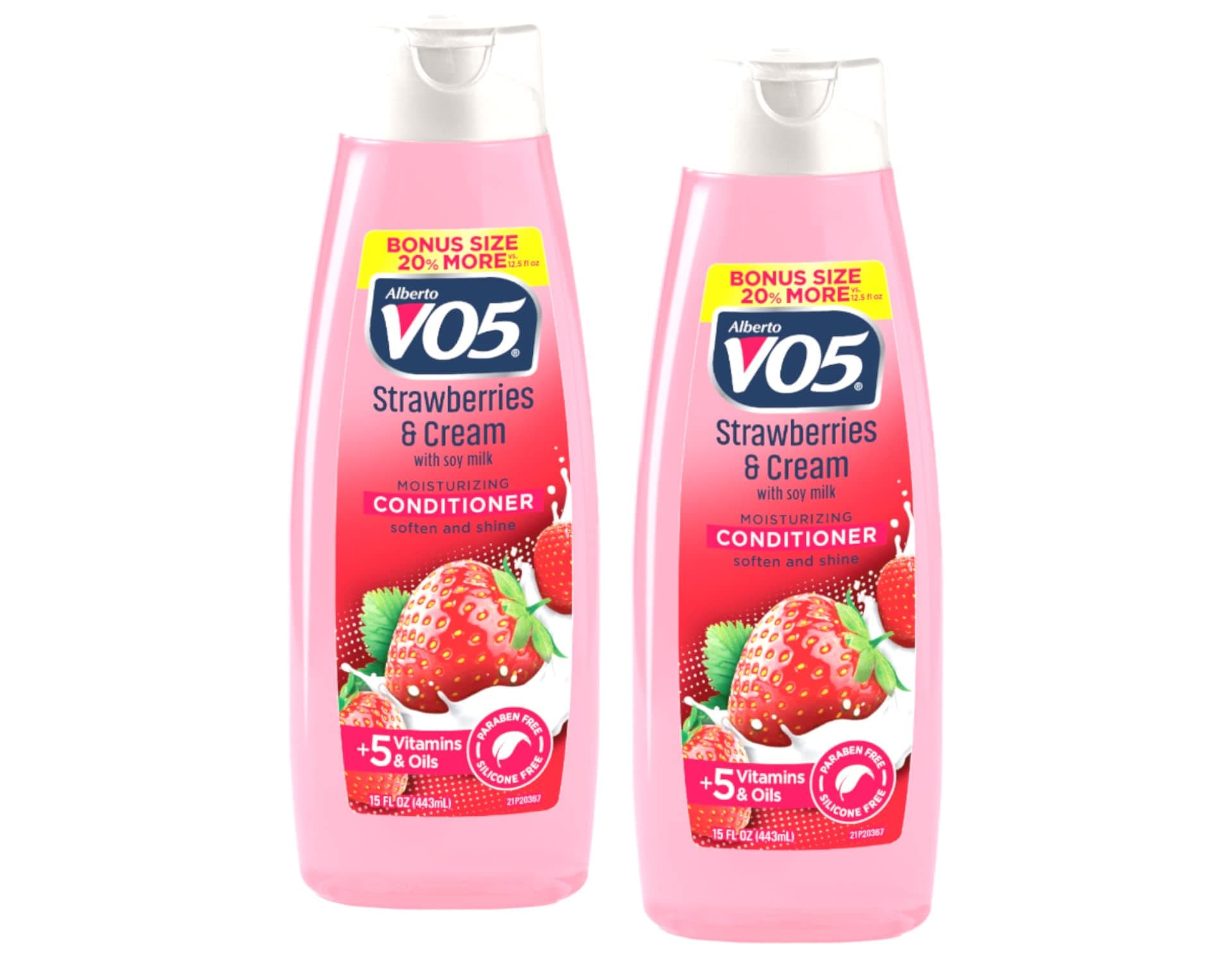 VO5 Moisture Milks Conditioner Cream, 12.5 oz, Strawberries (Pack of 2)