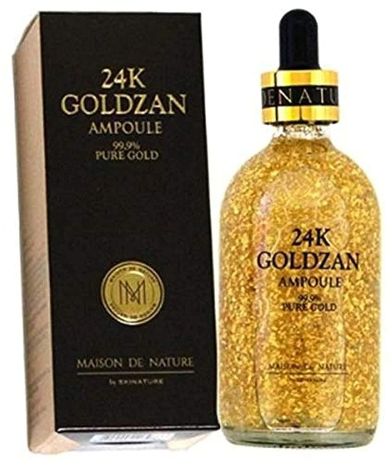 MAISON de NATURE 24k Goldzan Ampoule 99.9% Pure Gold Serum 100ml / 3.38 fl. oz.