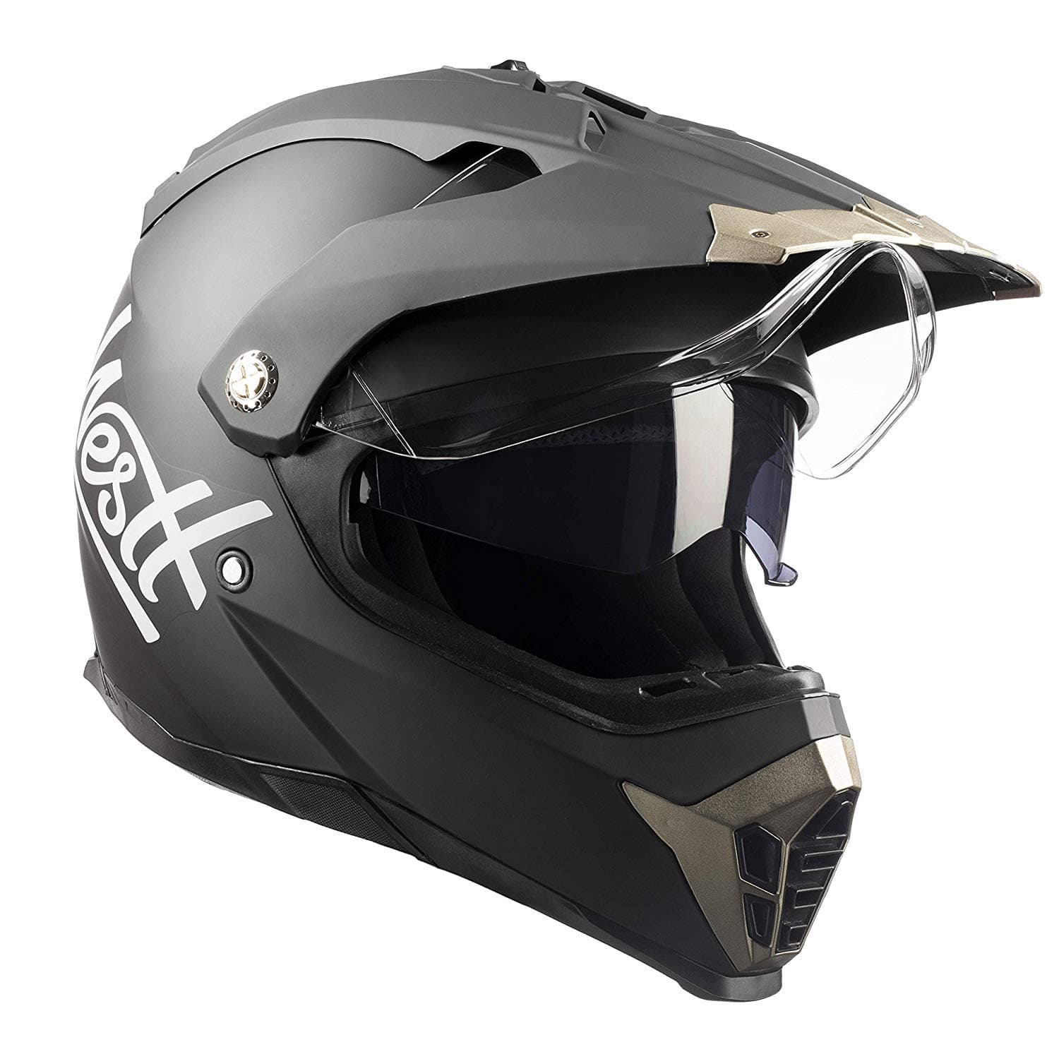 Adults Motocross Helmet - ATV Dirt Bike Helmets DOT Approved - Motorcycle Helmets for Women Men Dual Visor Snowmobile Full Face Helmet