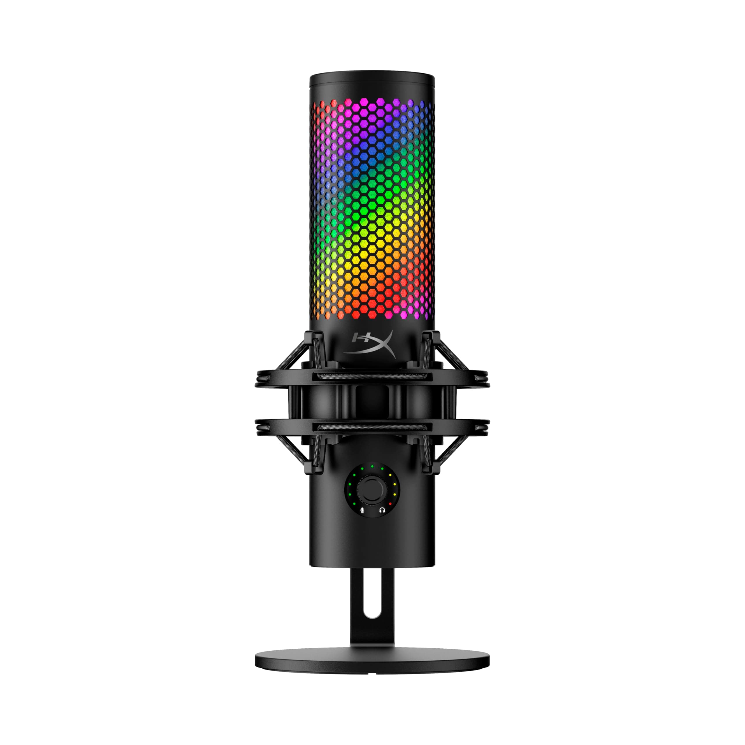 QuadCast 2 S – USB Microphone, with RGB Lighting, Streaming and Podcasting, with On-Board Controls, LED Lighting, Removable Shock Mount, PC, Mac, USB-C - Black