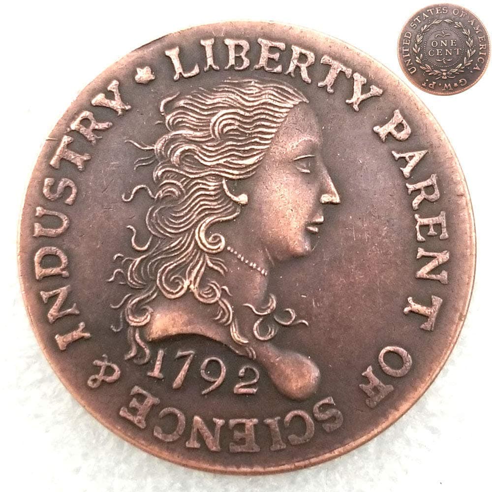 Rare 1792 Best Morgan Coin One-CENT Old Coin- Old American Coin - Commemorative Old Coins- Funny US Hobo Nickel Morgan Dollar Coin Future experience