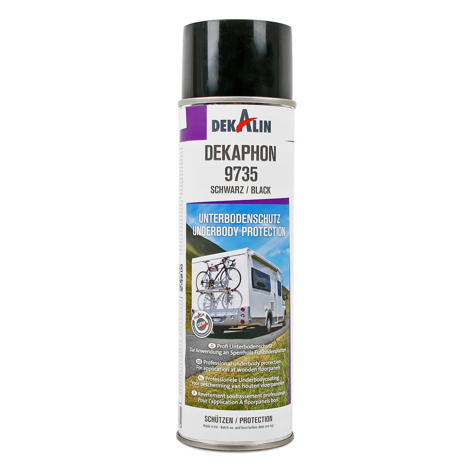 Dekalin Underbody Protection Sealant, Black for Wood & Floor Panels, 500 ml (Water Resistant, Spray)