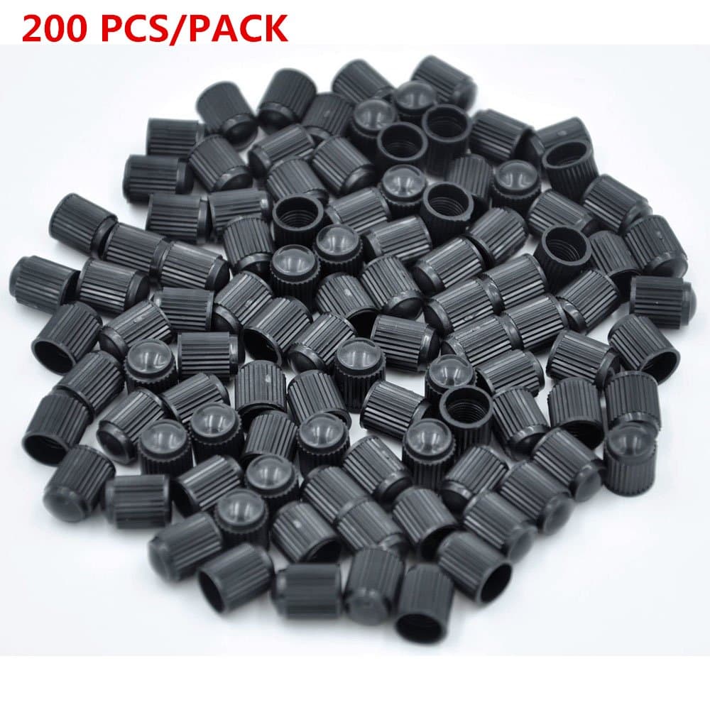 Z-oneMart KURAMI Tyre Tire Valve Stem Caps&Cores Part Replacement for Car Truck Motorcycle Bike 200Pcs Tire Valve Stem Caps KUTVC00001PN