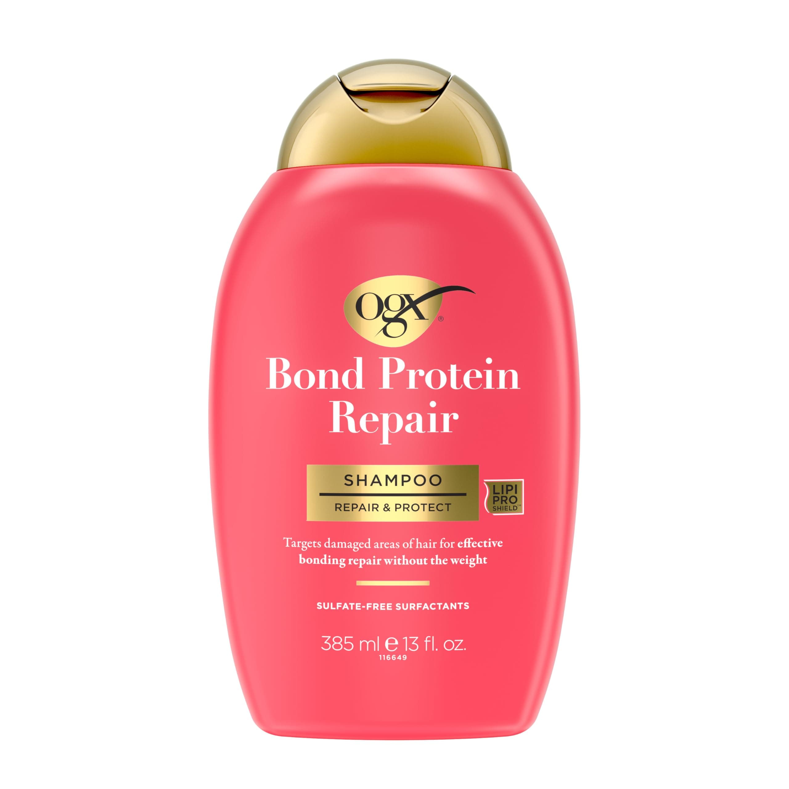 Repair & Protect Bond Protein Repair Shampoo, Lightweight Hair Wash Cleanses & Targets Damaged Hair for Effective Bond Repair, Formulated without Parabens, 13 fl. oz