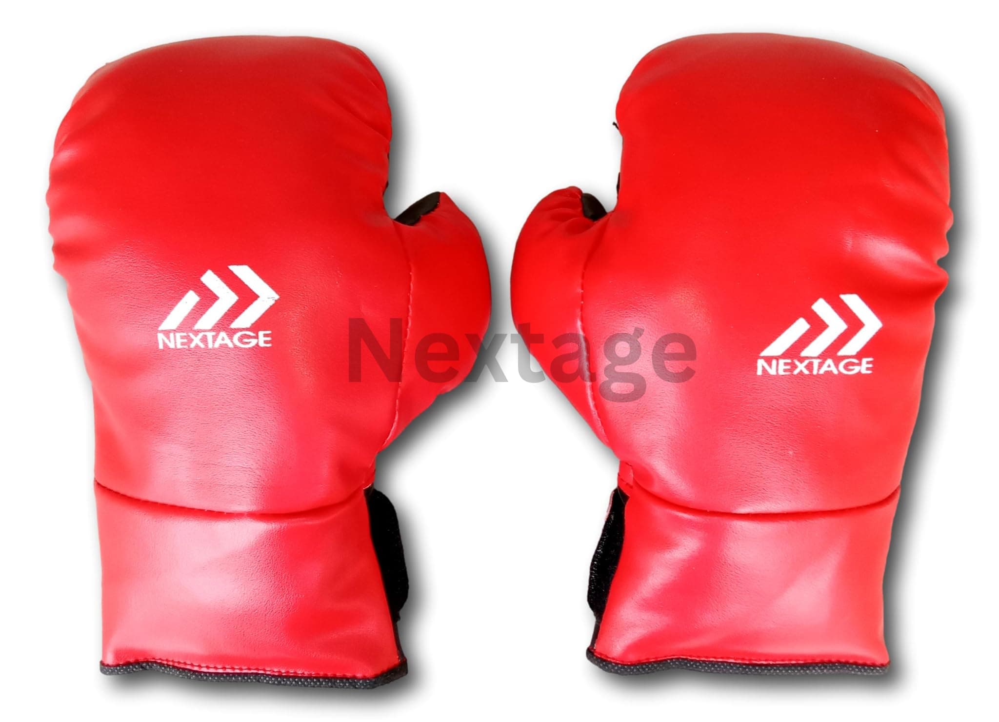 Nextage Kids Boxing Gloves 4oz – Red PU Gloves for Age 3-6 Years | Lightweight Punching Gloves for Training, Fitness & Play | Ideal Gift for Active Boys & Girls