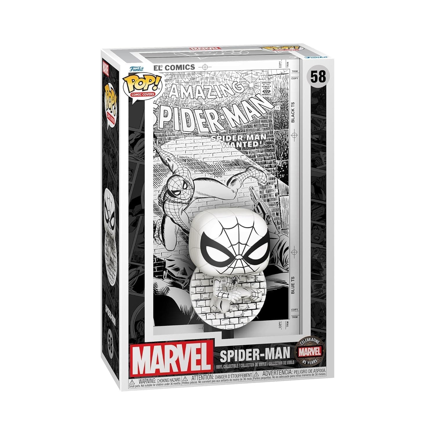 Funko Pop Comic Cover! Marvel: Marvel's 85th - Spider-Man, Collectable Toy Vinyl Figure - 80875