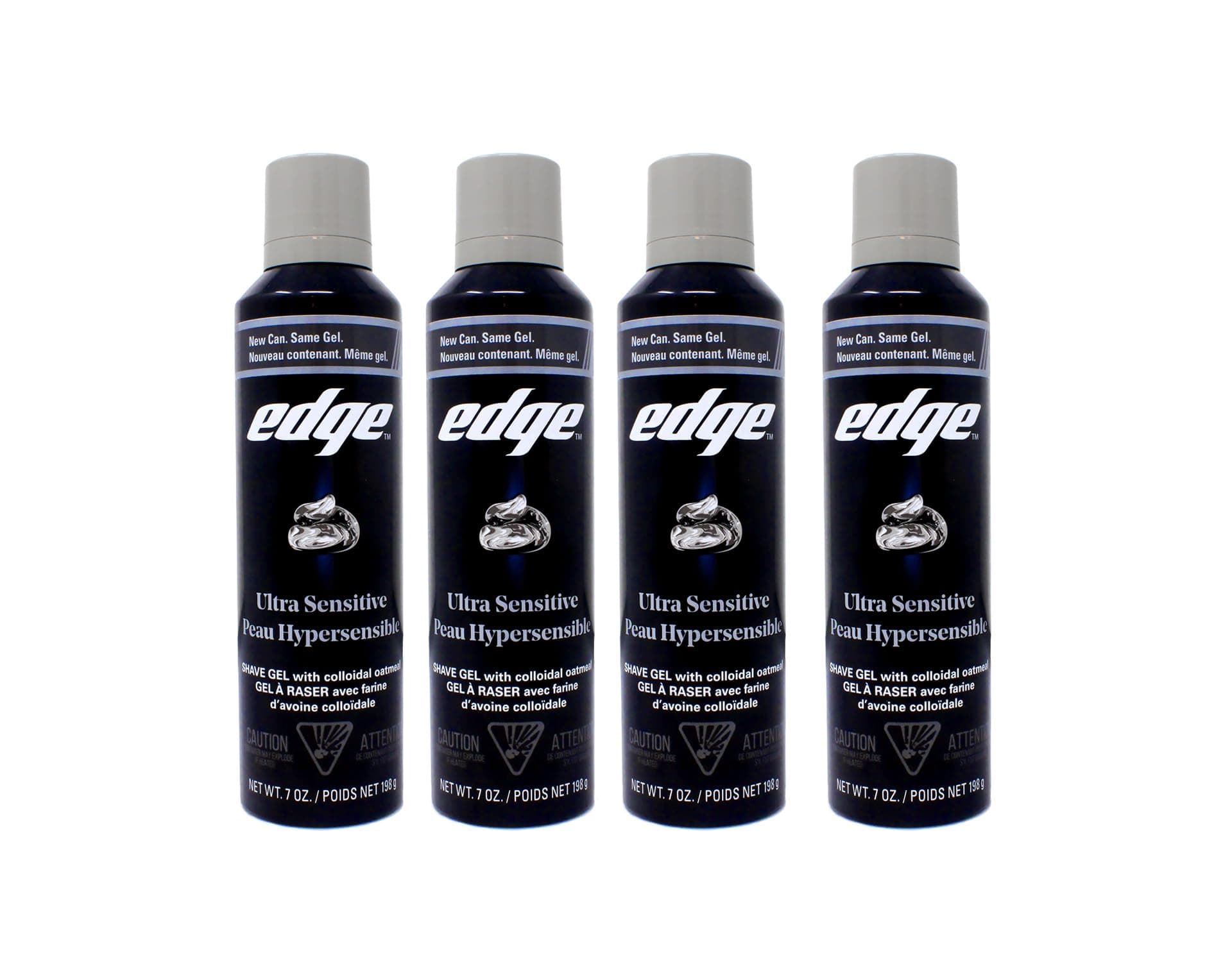 Edge Shave Gel Ultra Sensitive, Fragrance Free 7 oz ( Pack of 4)