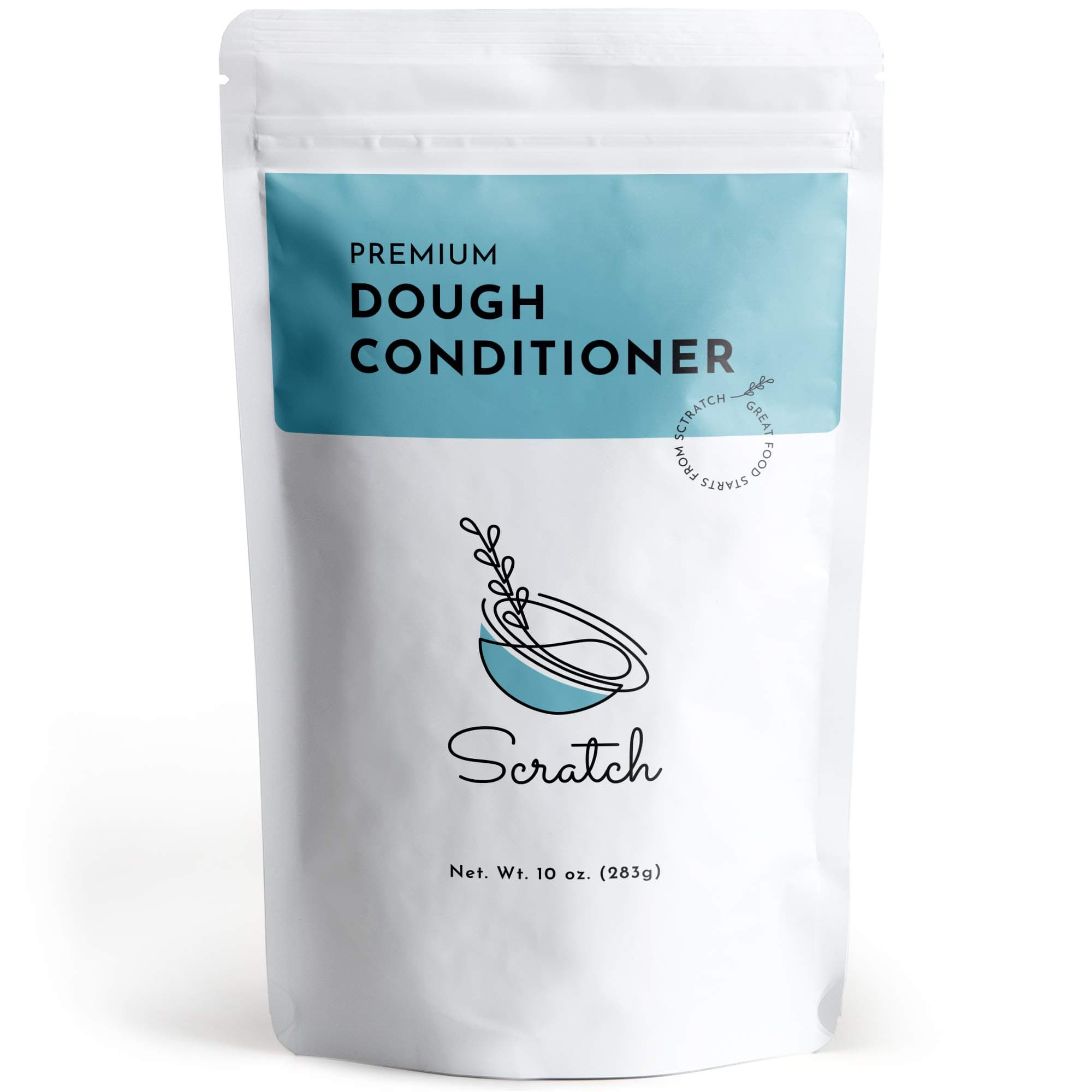 Scratch Premium Dough Conditioner - (10 Oz) All Grain Bread Improver For Making Enhancer To Improve Texture And Longer Lasting