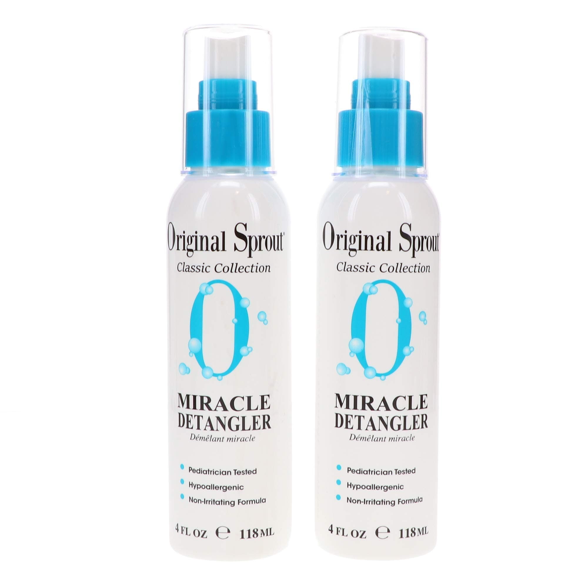 Miracle Detangler. All Hair Moisturizer and Leave-In Conditioner Spray, 4 Ounces. 2 Pack.
