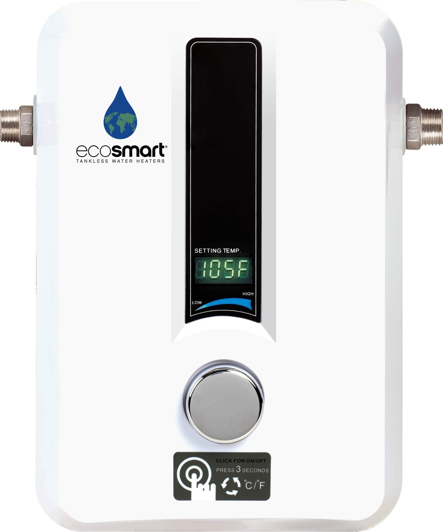 ECO 8 Tankless Water Heater, Electric, 8-kW - Quantity 1, 12 x 8 x 4