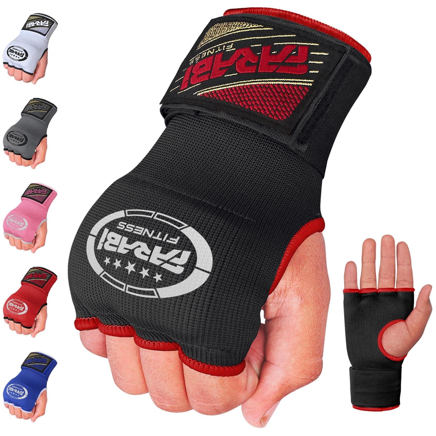 FARABI Kids Hybrid Boxing Inner Gloves Punching Boxing MMA Muay Thai Gym Workout Hand Wraps Gel Inner Gloves Fingerless Gloves Bandages Mitts Hand Protector.