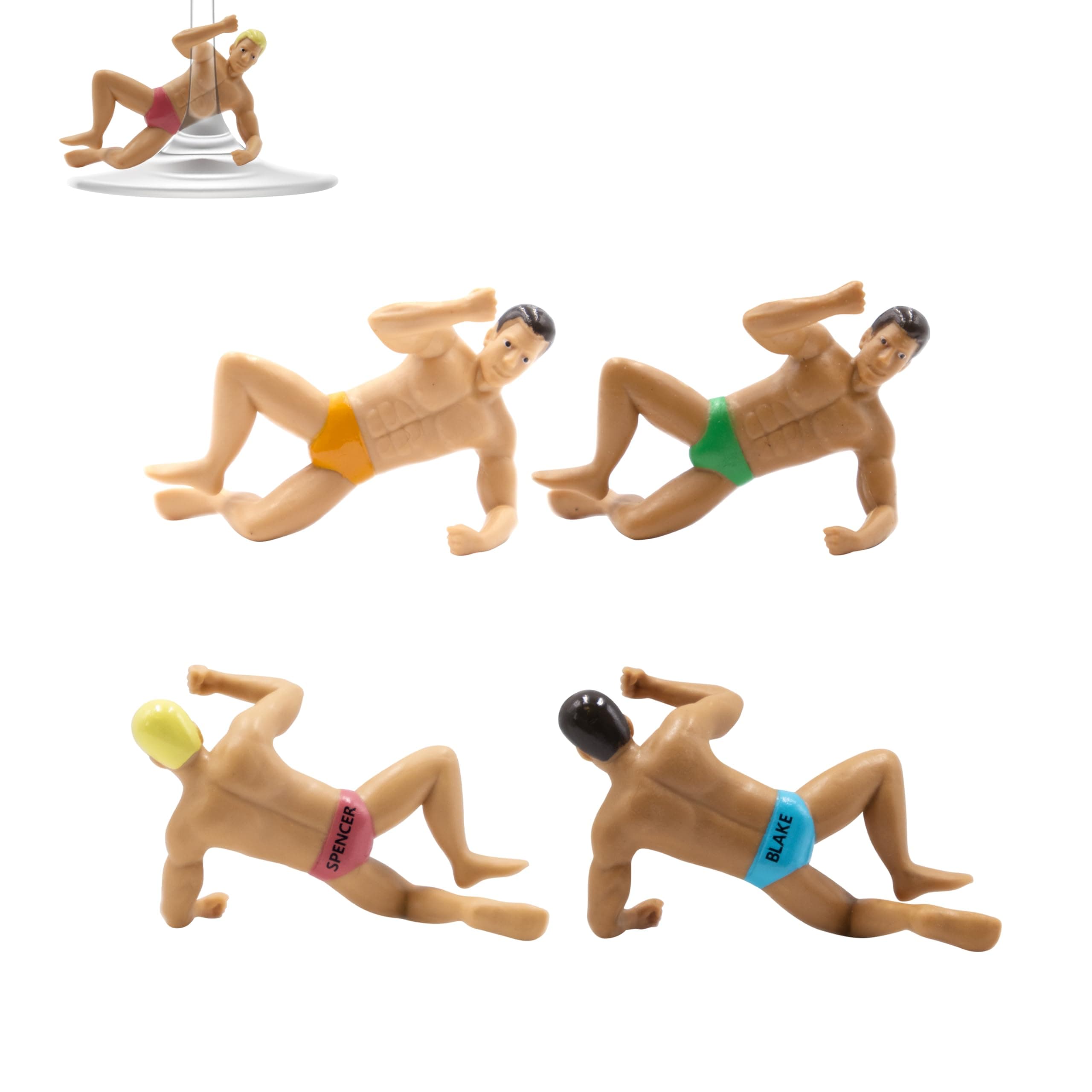 NPW Drink Charmers Drink Markers, Original Drinking Buddies & Drink Glass Cha...