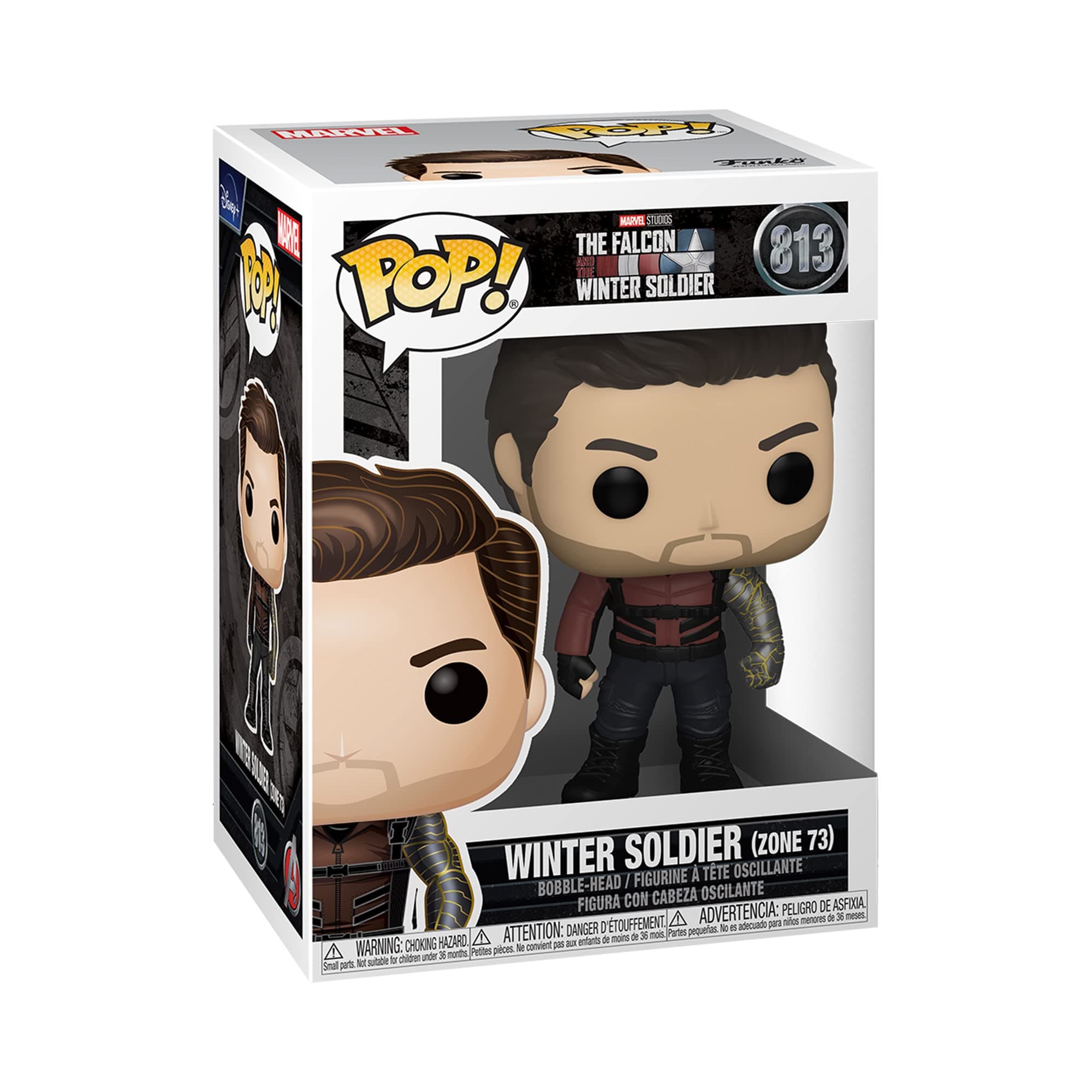 Pop Falcon and The Winter Soldier Zone 73 Winter Soldier Vinyl Figure