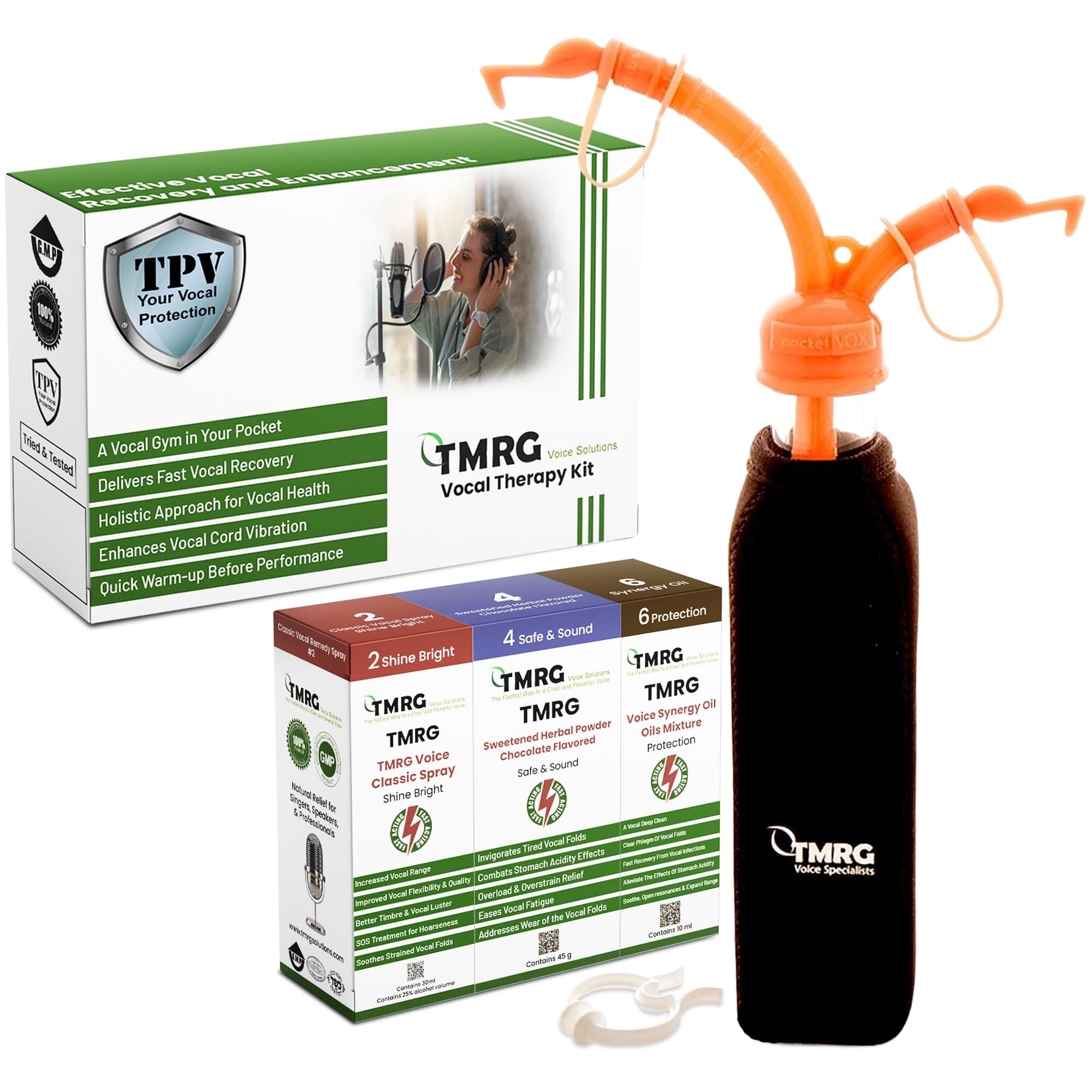 Vocal Therapy Kit - Transformative Technique for Achieving a Clear and Powerful Voice | Trusted by Professionals - Effective Vocal Recovery and Enhancement