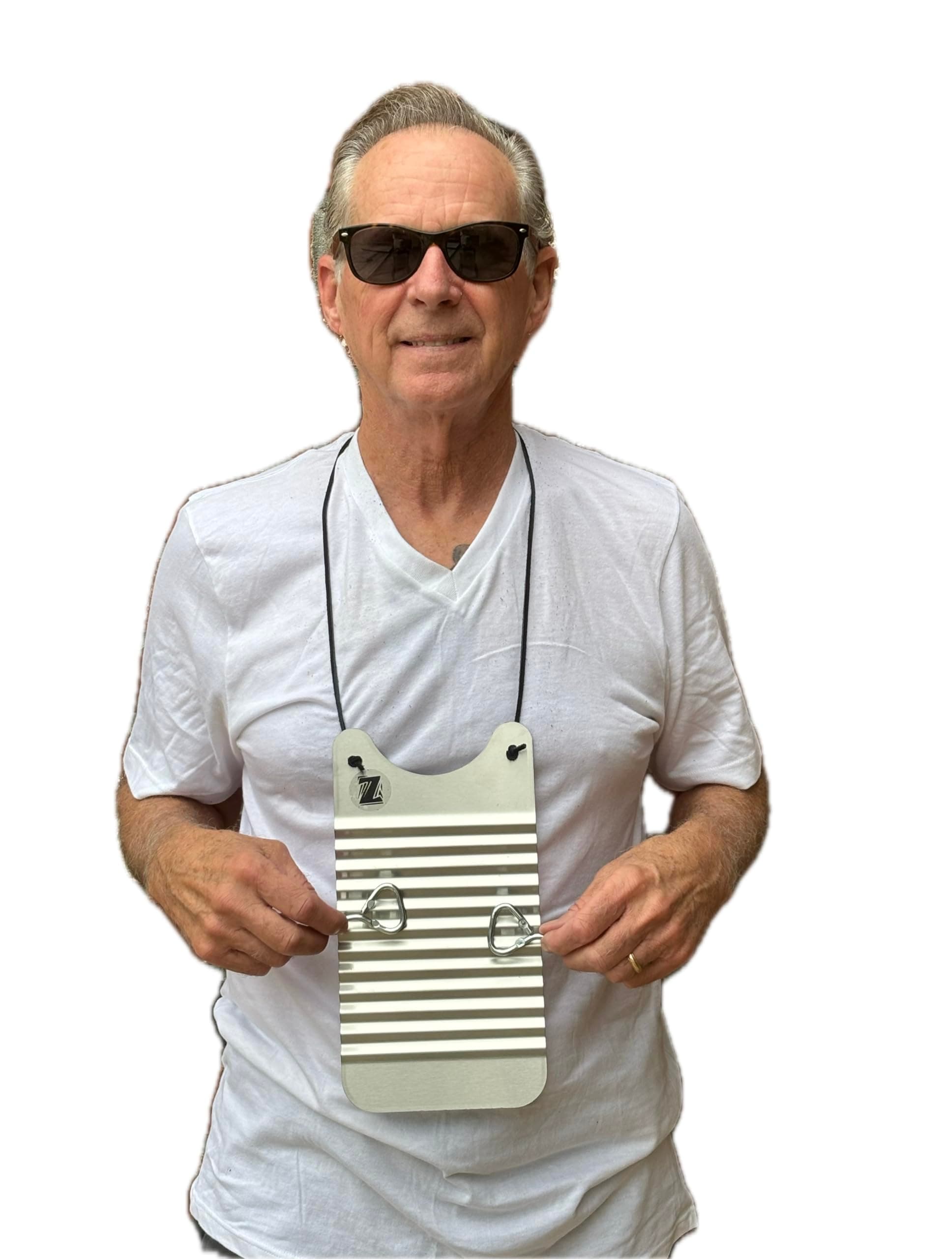 Handmade Silver Mini Zydeco Washboard Rubboard Scrubboard 6 x11 Inches