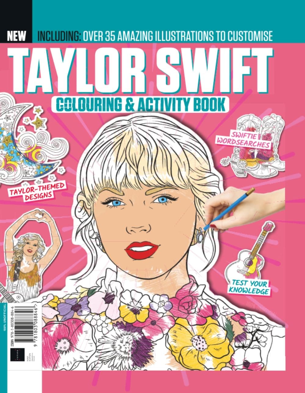 Taylor Swift Coloring & Activity Book - The Original Swifties Must Have By Popular demand!: Over 35 Amazing Illustrations, Puzzle, Fun Facts & Quizzes to Customise