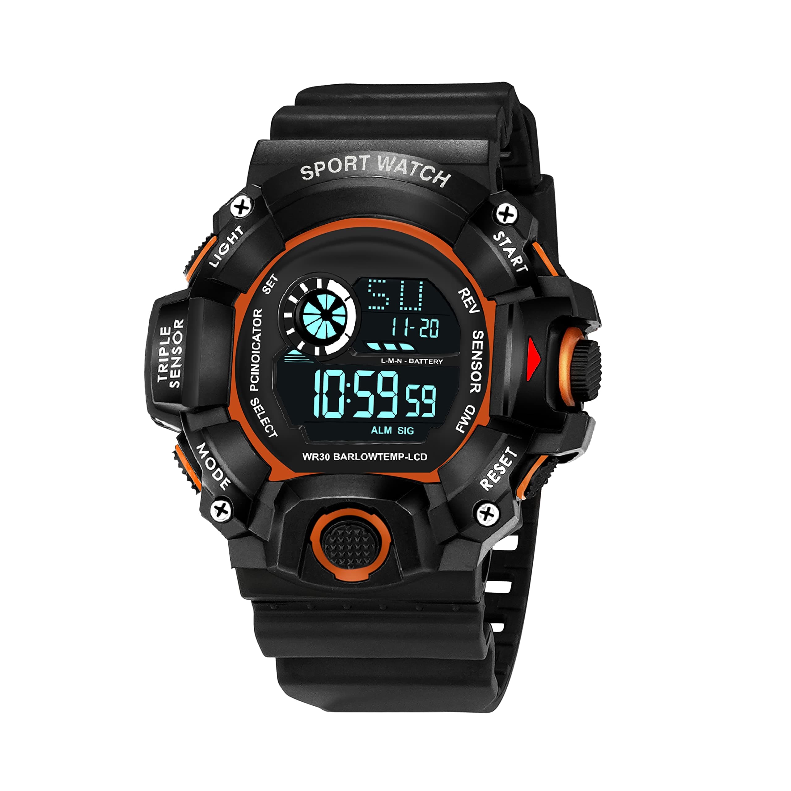 ASGARD Multi Functional Sports Digital Multicolor Dial Men's Watch