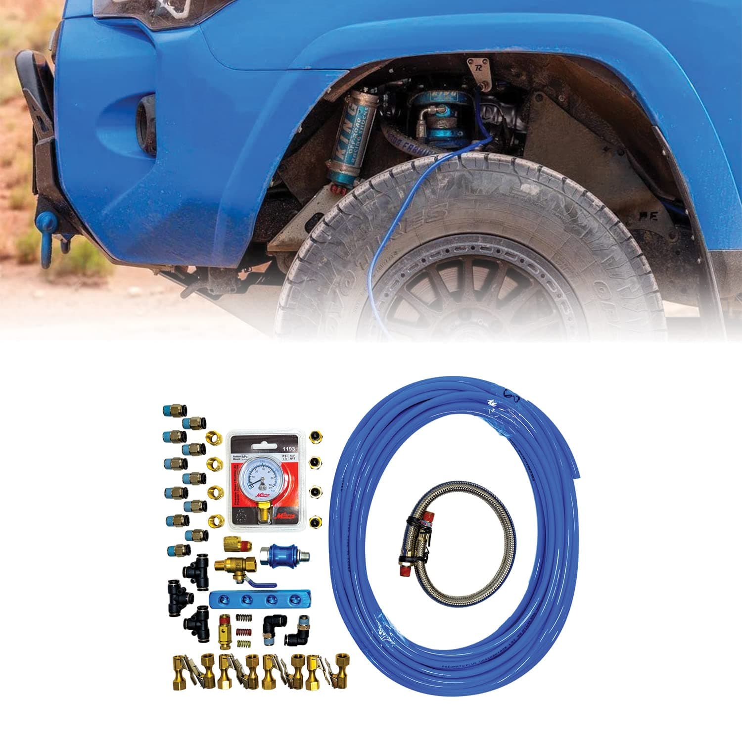 The "Wifey" Air System | SUV 120" Wheel Base | ARB Single & Twin Air Compressor | Hose Rated 170 PSI | Made in the USA | Rago Fabrication