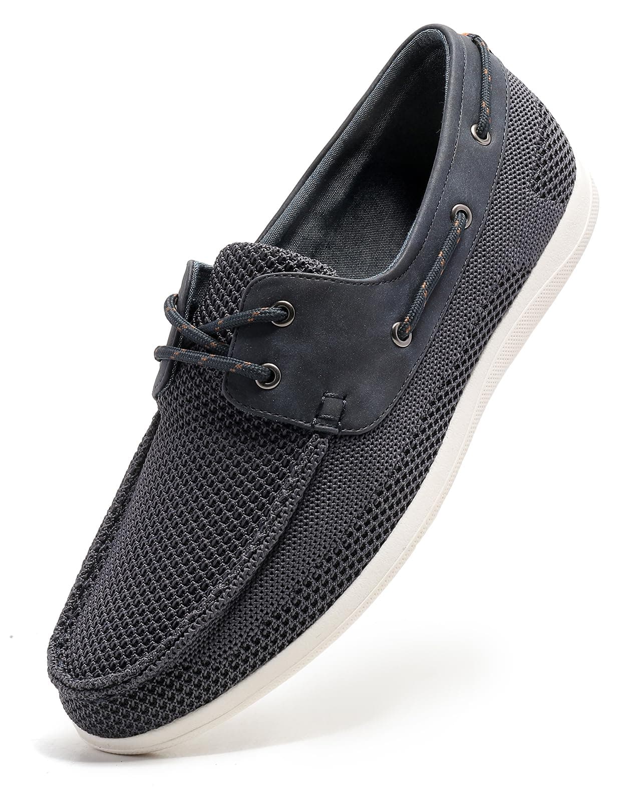 BRECAVEMens Boat Shoes MESH Casual Slip On Shoes Mens Loafer Shoes Deck Shoes Mens Driving Sneakers