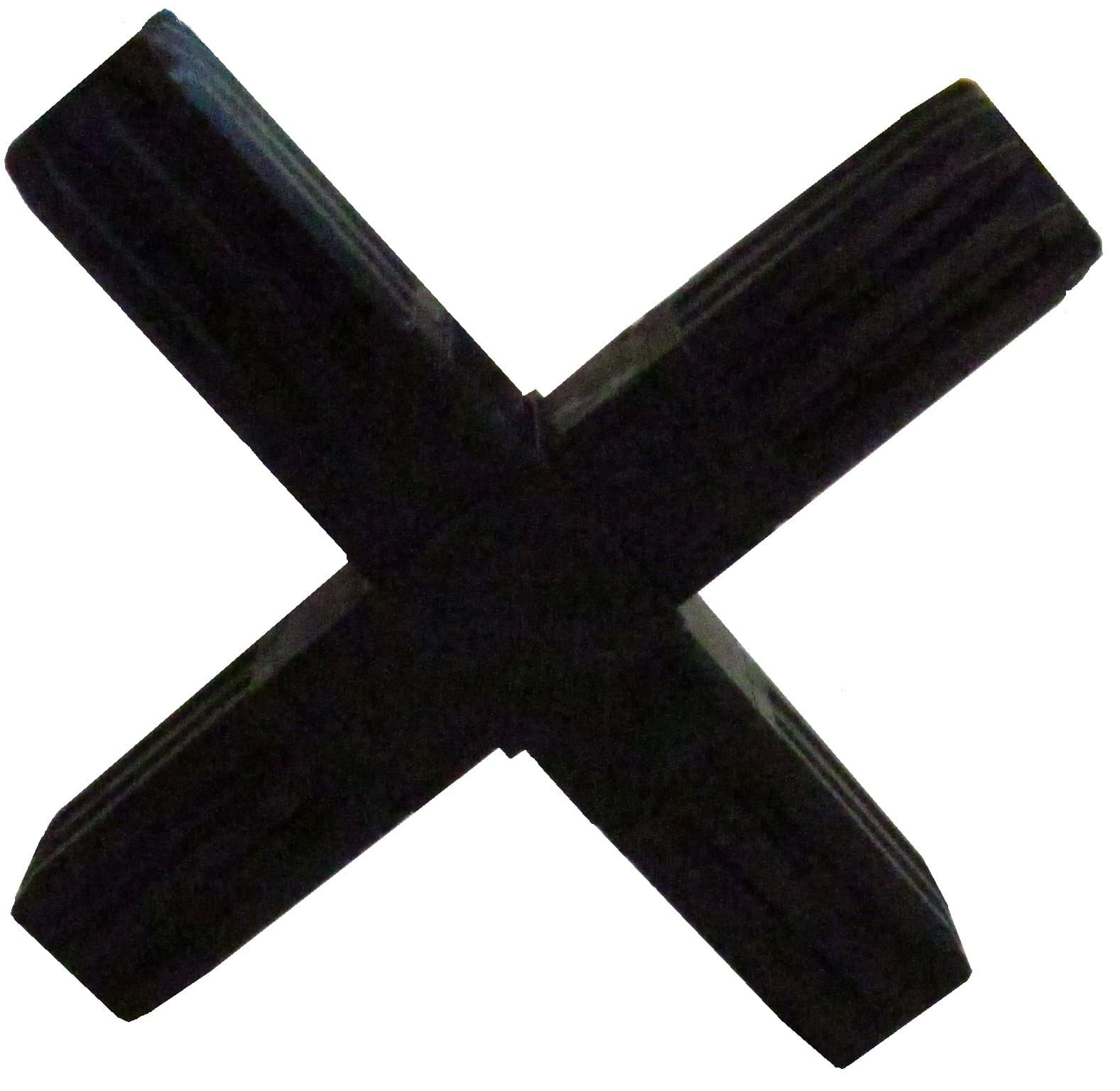 EZTUBE 4-Way Aluminum Extrusion Steel core Square Connector.