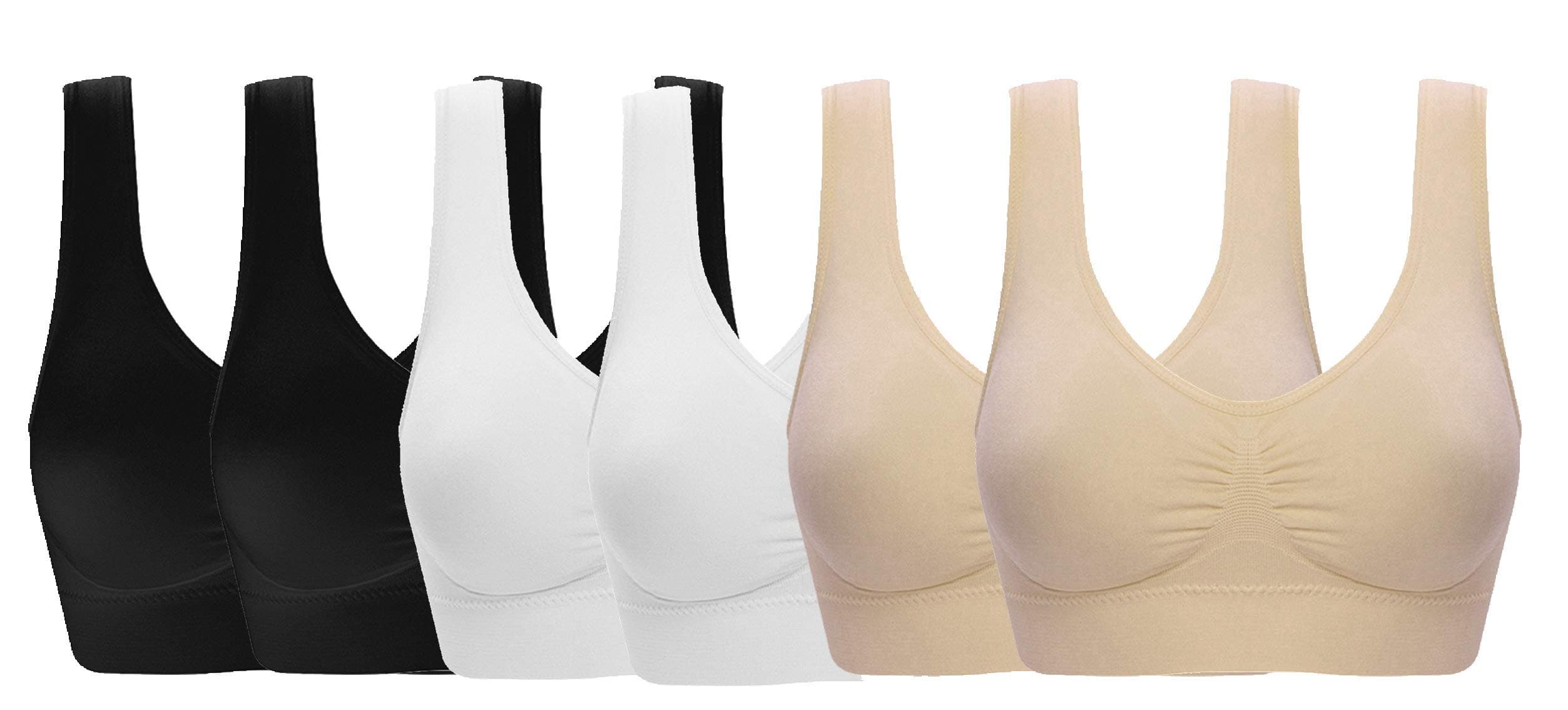 Women's Seamless Wire-Free Bra with Removable Pads