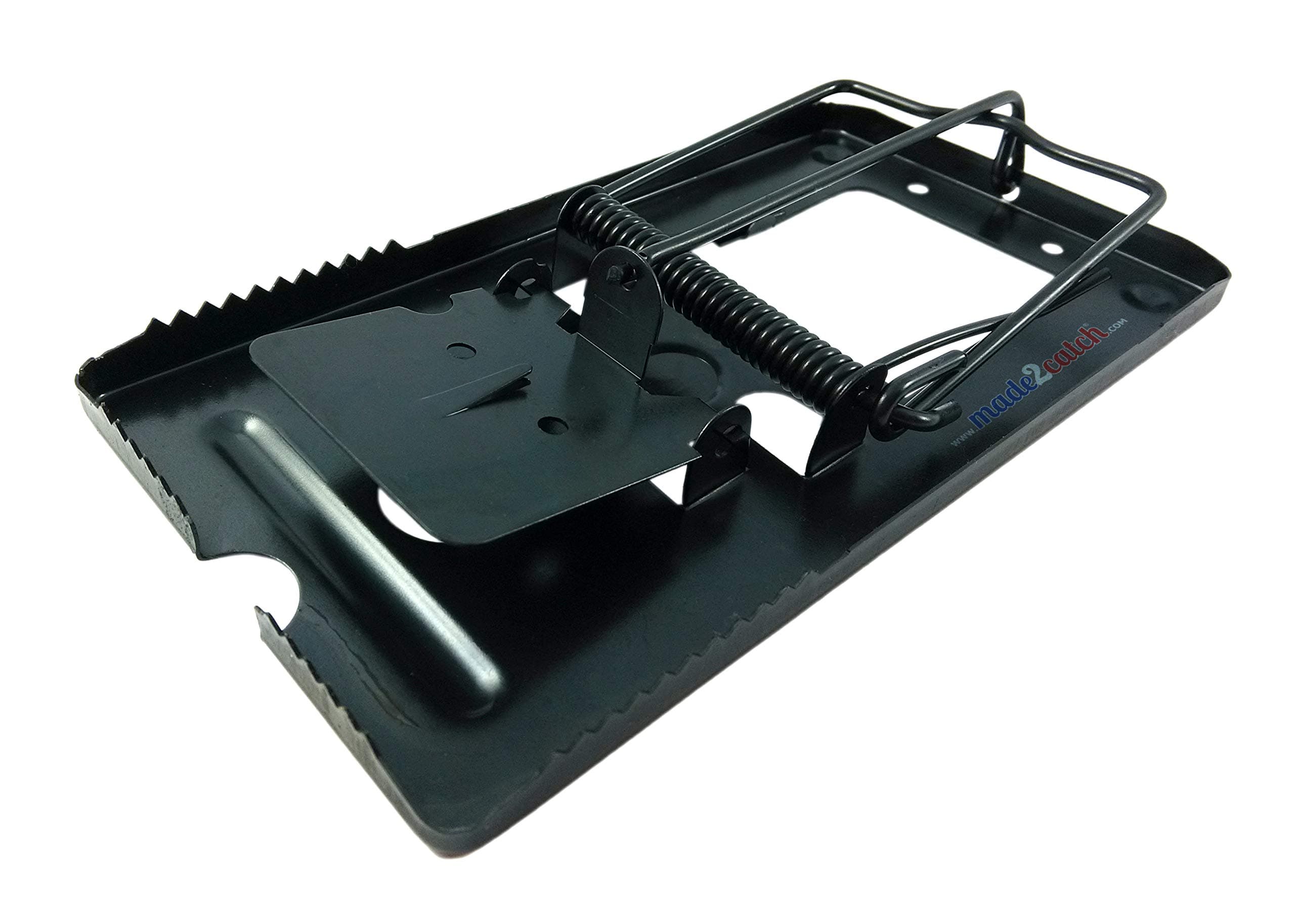 Pack of 4 Classic Metal Rat Traps Fully Burnished - Powerful Snap Trap for Rats, Chipmunks, Humane, Durable, Reusable and Effective