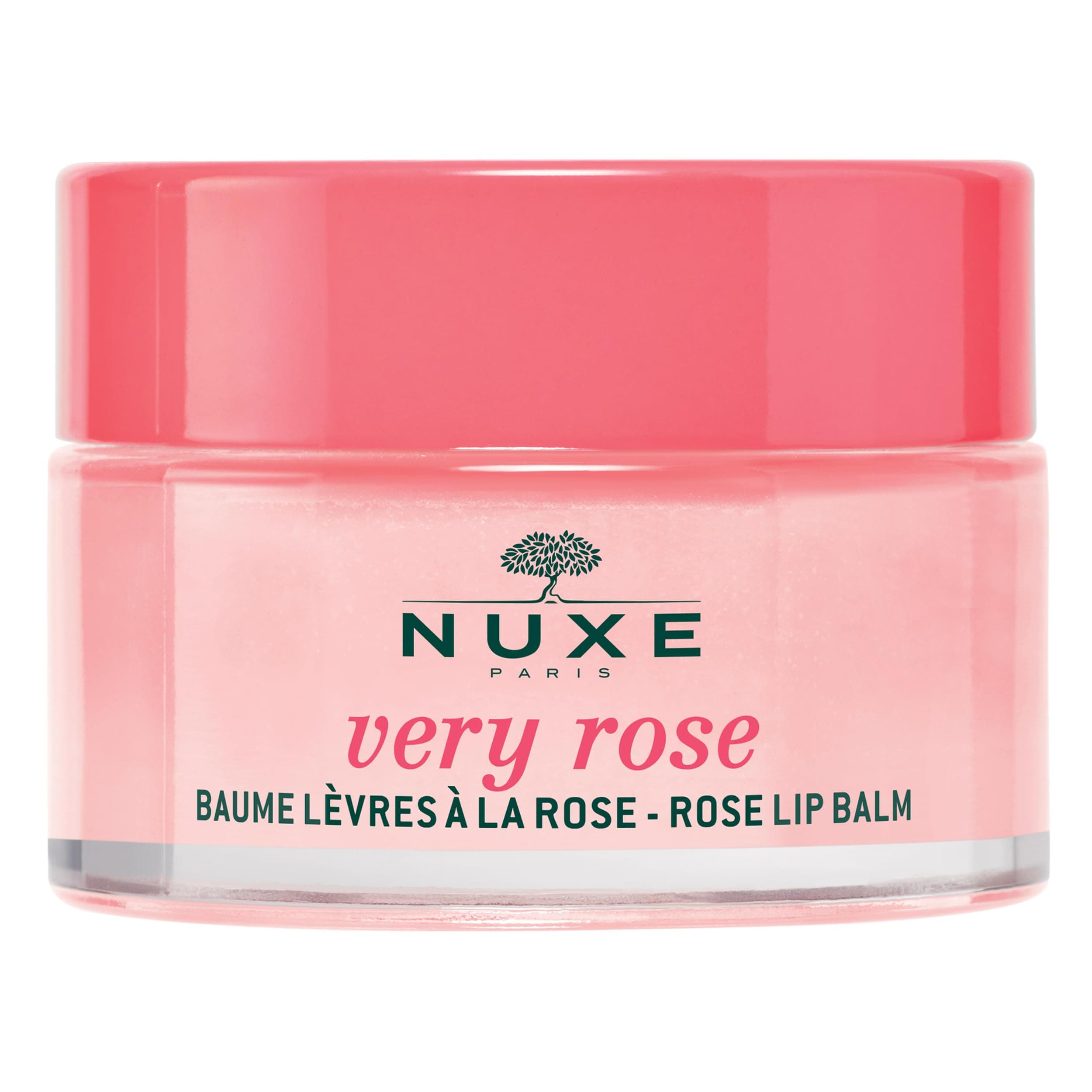 Very Rose Organic Lip Balm, 100% Natural Moisturizing Treatment for Dry Lips With Shea Butter & Beeswax, 0.52 Oz