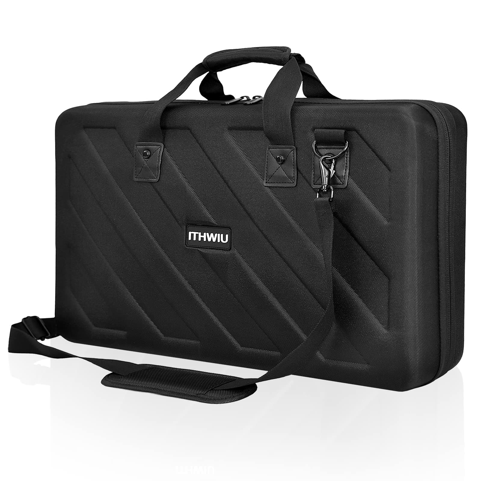 Lightweight Molded Hard Storage Case Fits for Pioneer RX, SX, SX2, SX3, Denon MC7000, FLX6 (L-27.2x 15.7 x 4 Inch)