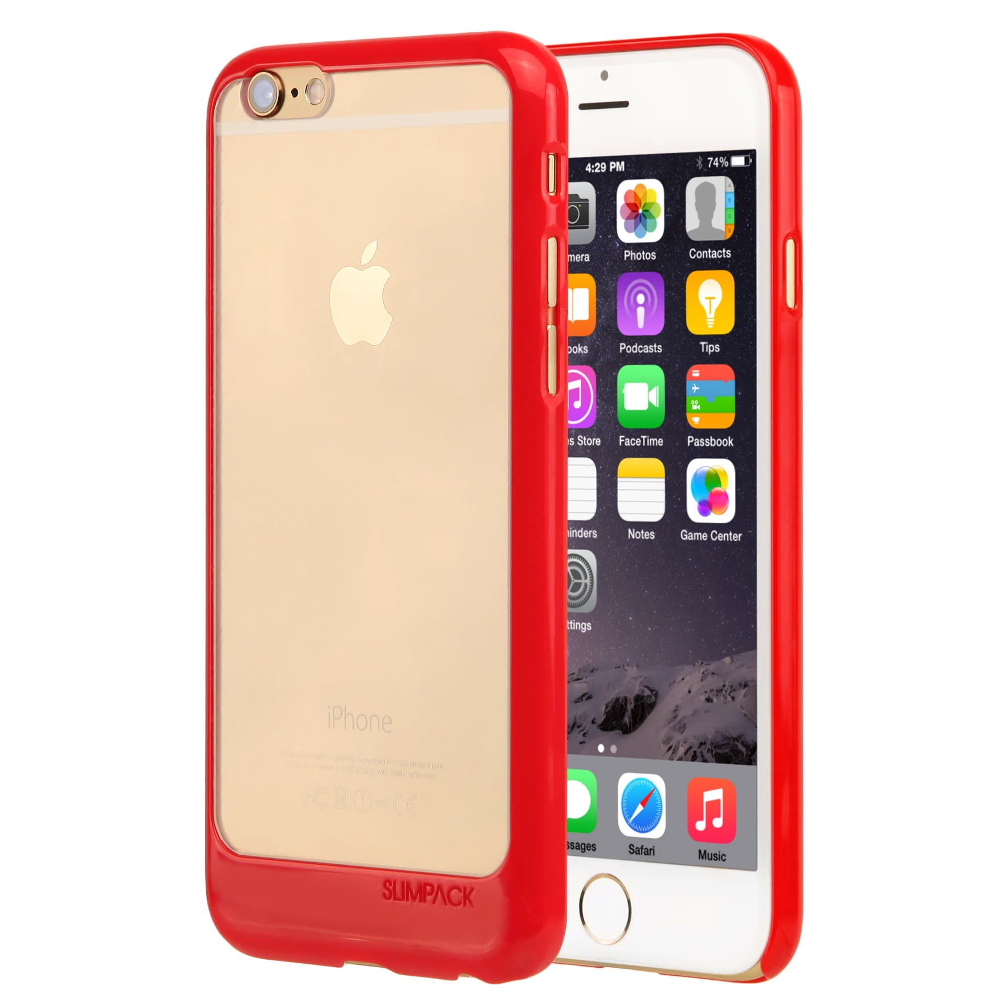 Slimpack Line Case for Apple iPhone 6 / 6S (Red Chrome)