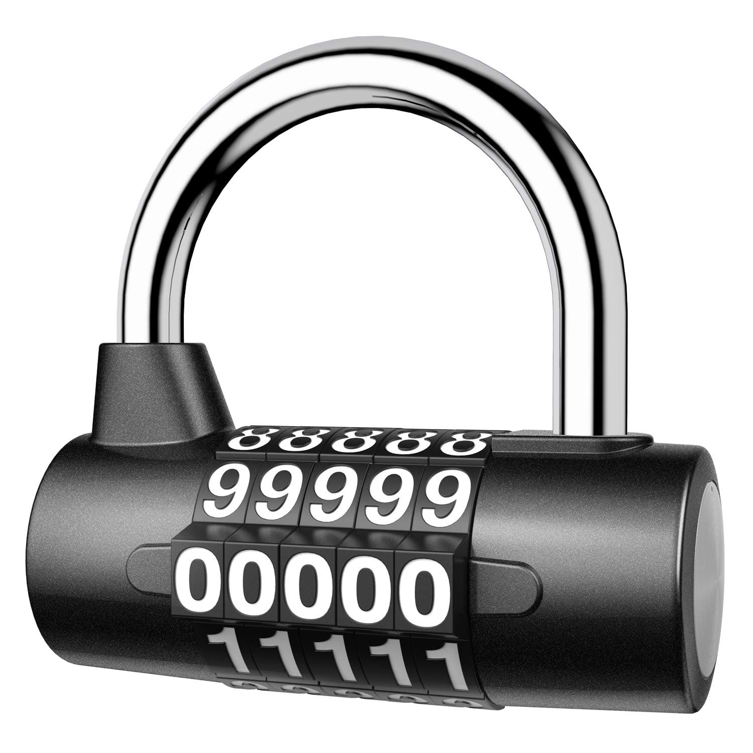 5 Digit Combination Lock, Re-settable Combination Padlock, Outdoor Combo Lock, Alloy Security Combination Locks for Gyms, Gates, Toolbox, Luggage, Cabinet, Bicycle, School, Home, Office, Travel