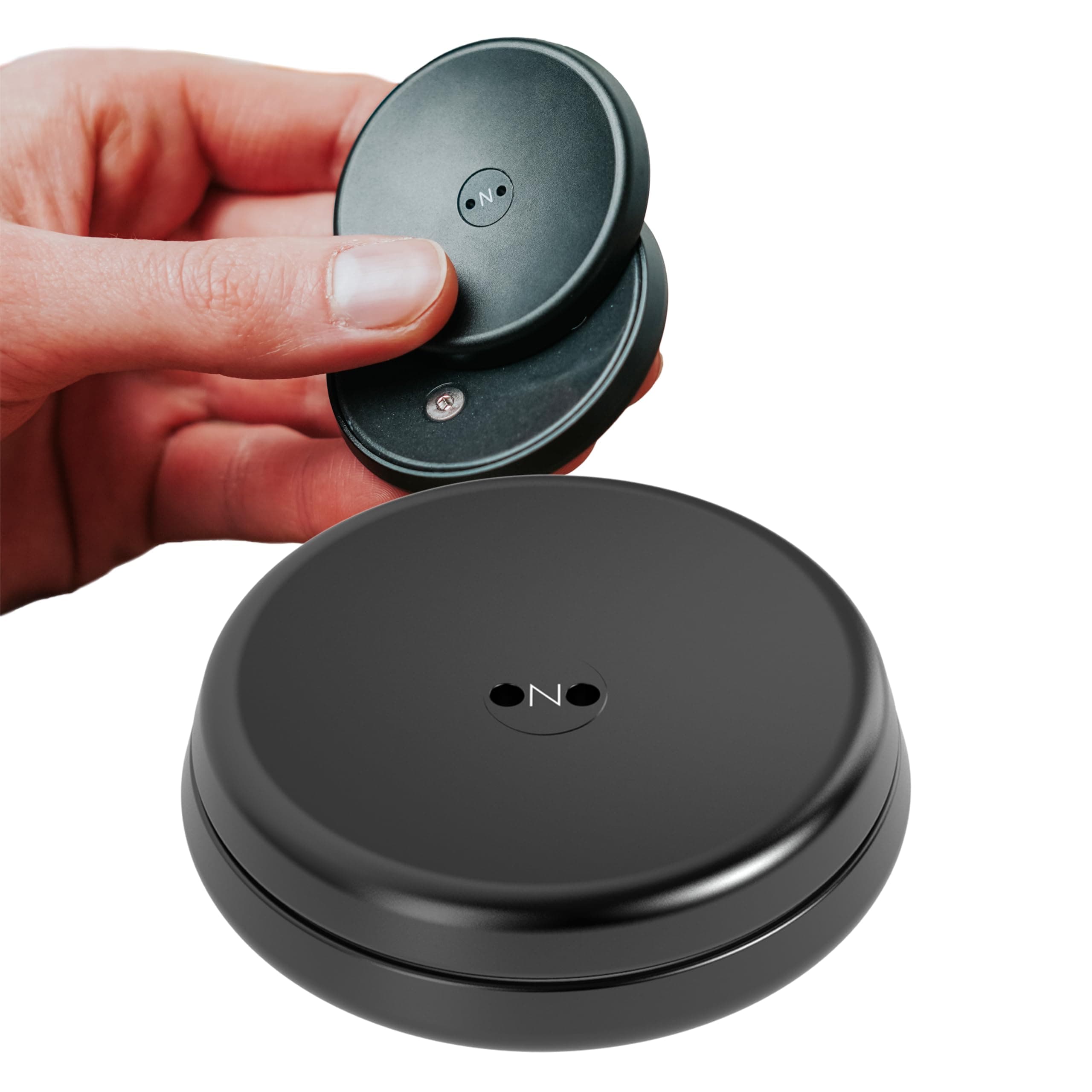 ONO Slider - Portable Toy for Adults | Helps Relieve Stress, Anxiety, Tension | Promotes Focus & Clarity | Compact & Portable Design (Black - Aluminum)