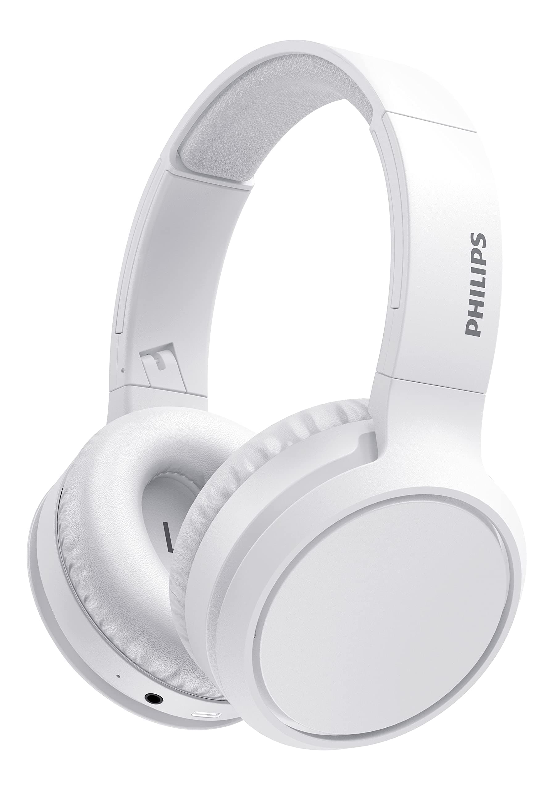 H5205 Over-Ear Wireless Headphones with 40mm Drivers, Lightweight Cushioned Headband, White