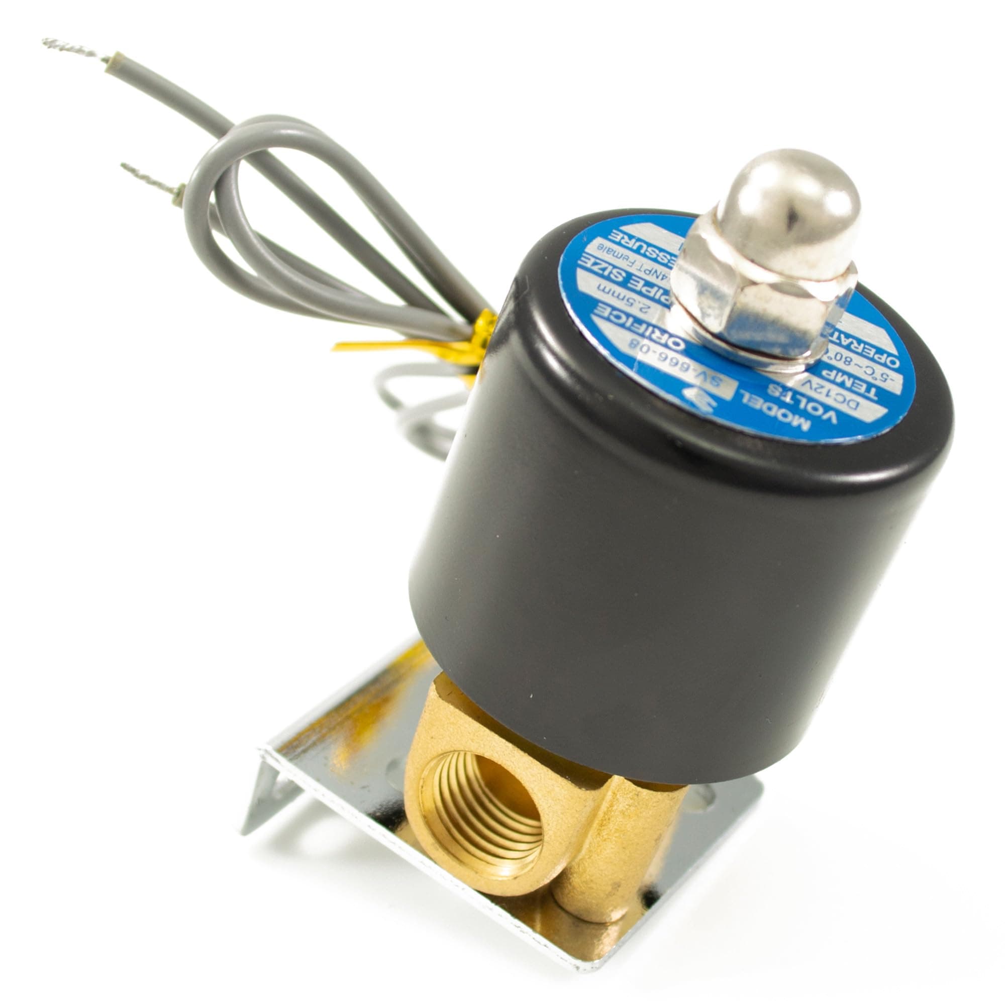 HornBlasters Brass 1/4" Air Valve - (1/4" NPT / 12V)