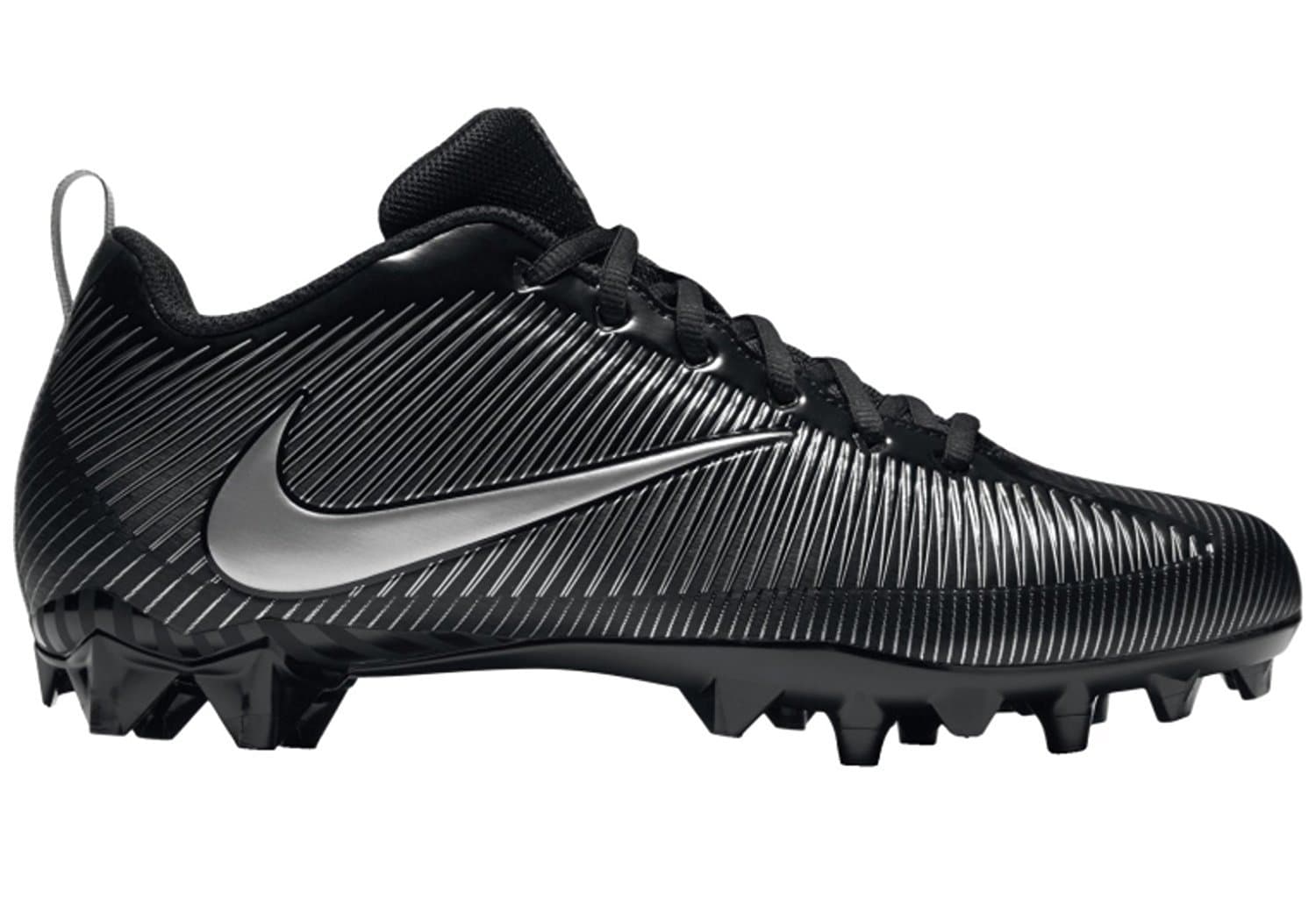 Vapor Strike 5 TD Mens Football Cleat (10 D(M) US, Black/Black/Metallic Silver)