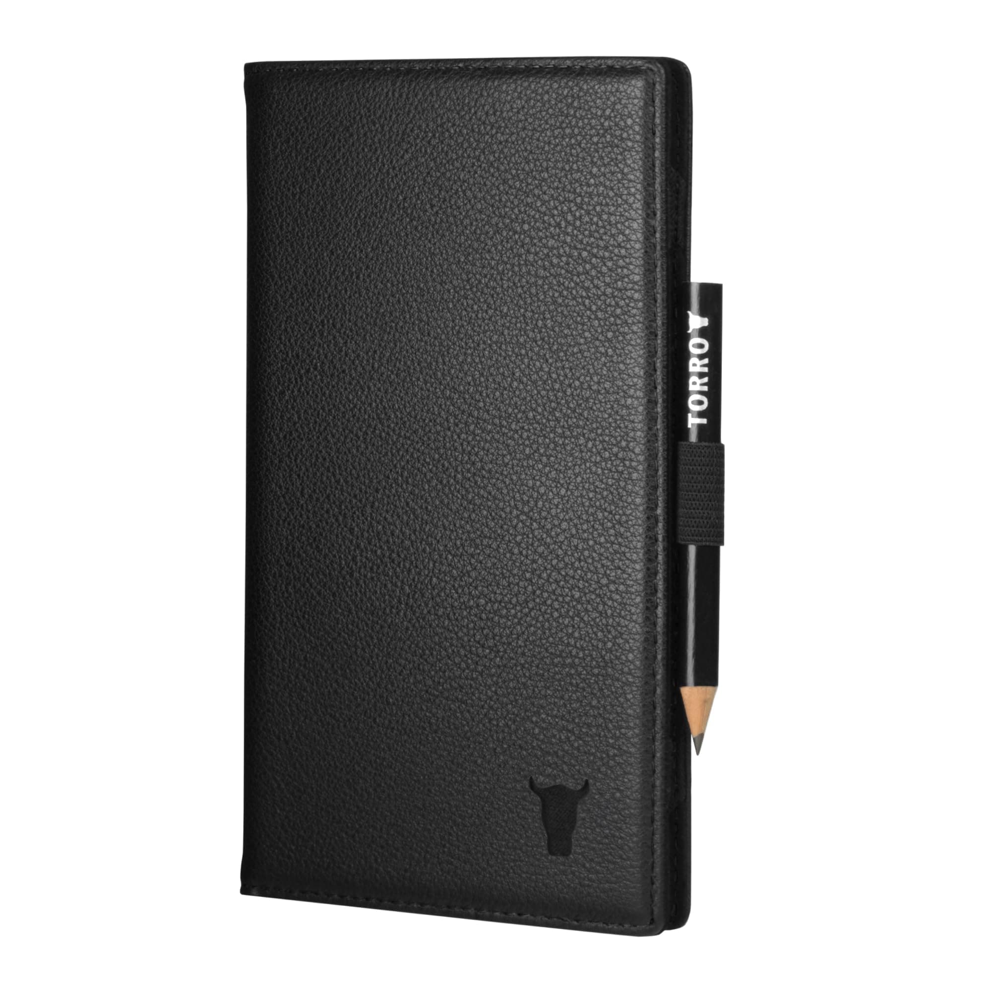 TORROGolf Scorecard Holder – Genuine Leather Golf Score Card Wallet with Card Slot and Pencil Loop