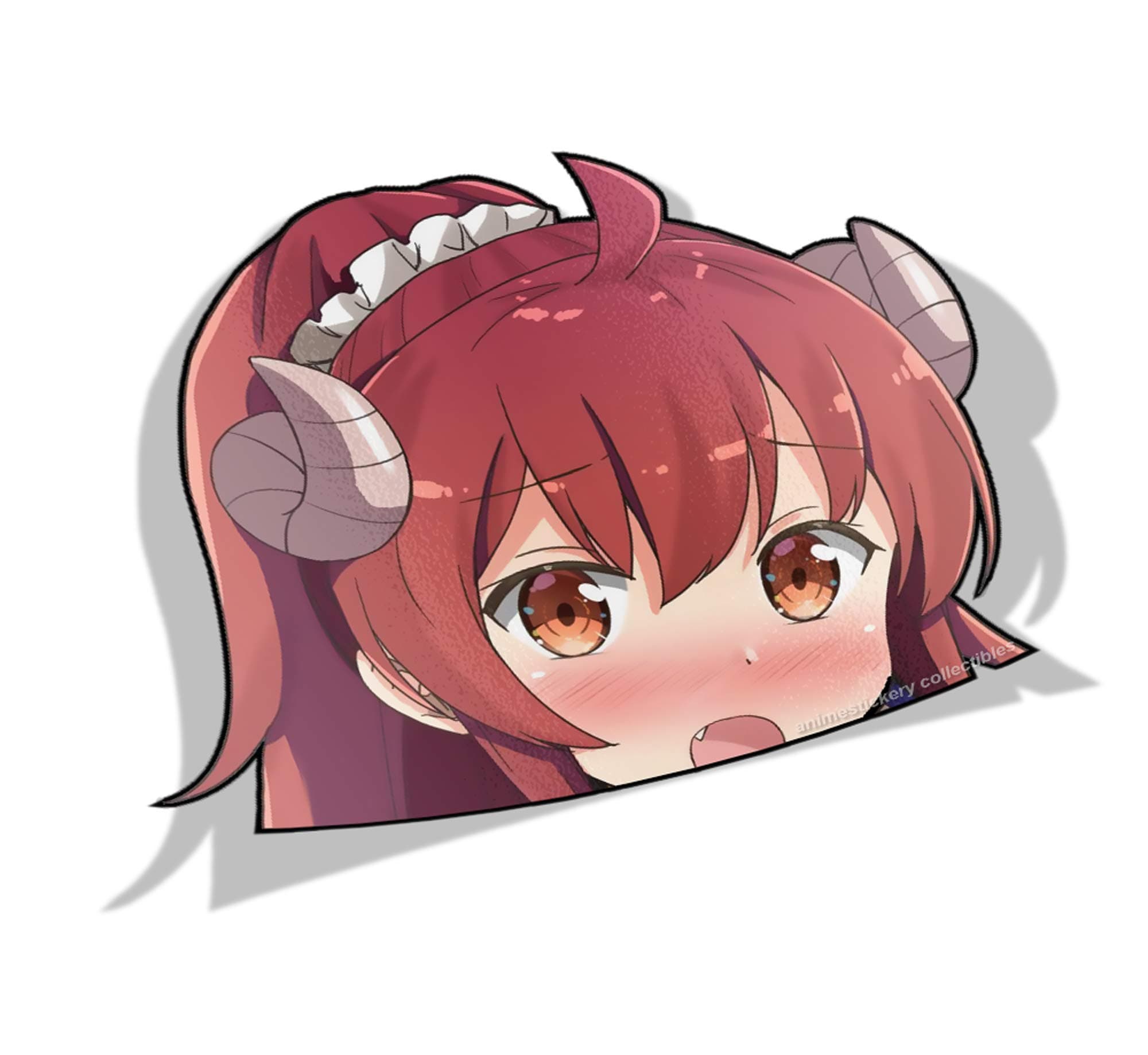 Anime Sticker Machikado Mazoku - Yuko Yoshida - Big Head 001 - PEEK Car Stickers Anime Vinyl Stickers Decorative Waifu Sticker Cartoon Car Decal Colorful (4.7" x 6")