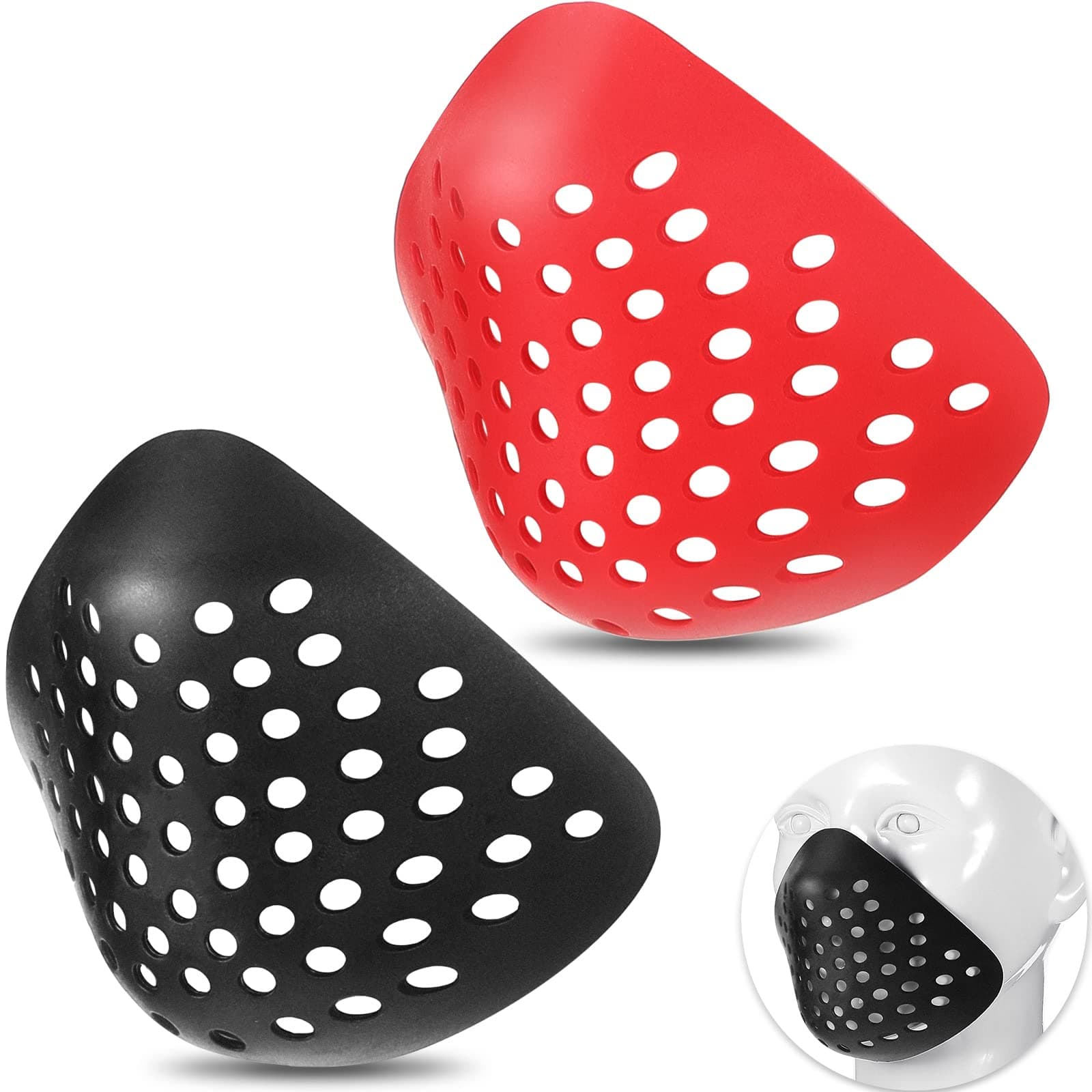 2 Pcs Face Shell 3D Silicone Mask Inner Shell Bracket Comfortable Mask Support, Reusable Inner Half Face Cover Cosplay