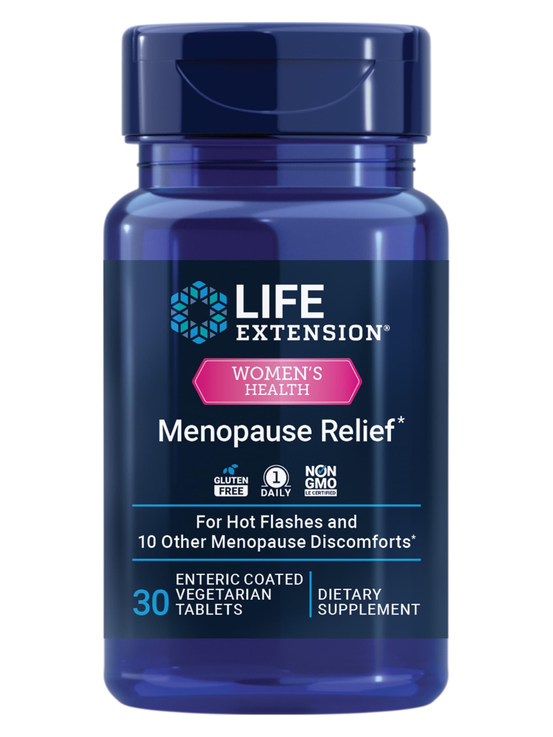 Life Extension Menopause 731 - Natural Supplement for Women Health - Menopause Relief Support Including Hot Flashes, Night Sweats & Mood Swings - Gluten Free, Non-GMO, Vegetarian - 30 Tablet