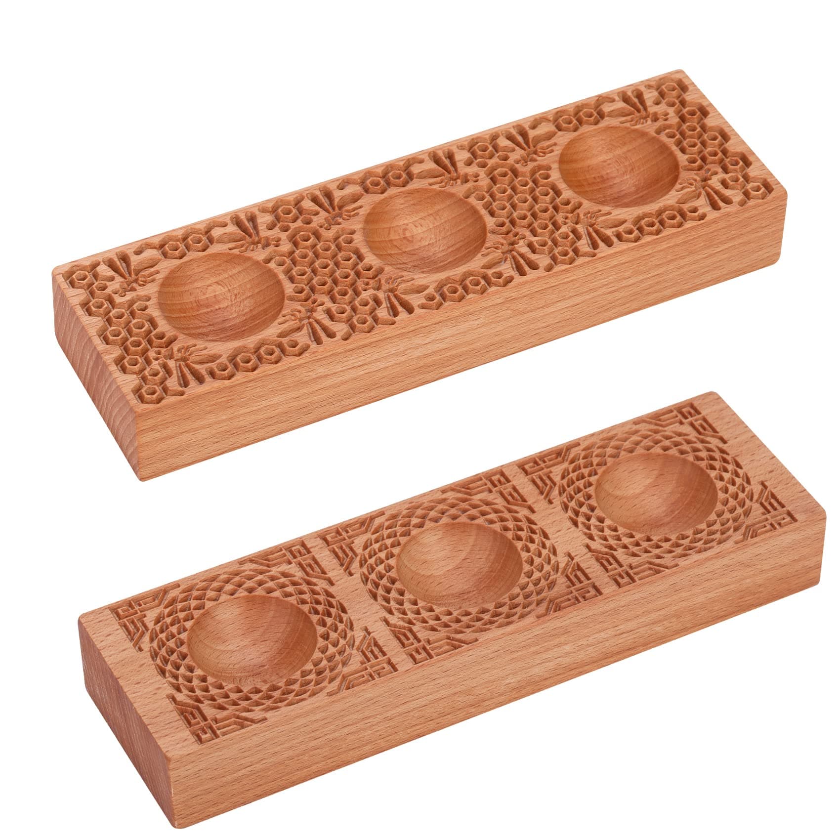 Wooden Ravioli Mold Handmade Pasta Ravioli Board Wood Ravioli Mould Homemade Fresh Pasta wooden Board Tools, Maveite 2 in 1 braid pattern and honeycomb with bees pattern, Pasta Lovers Gift