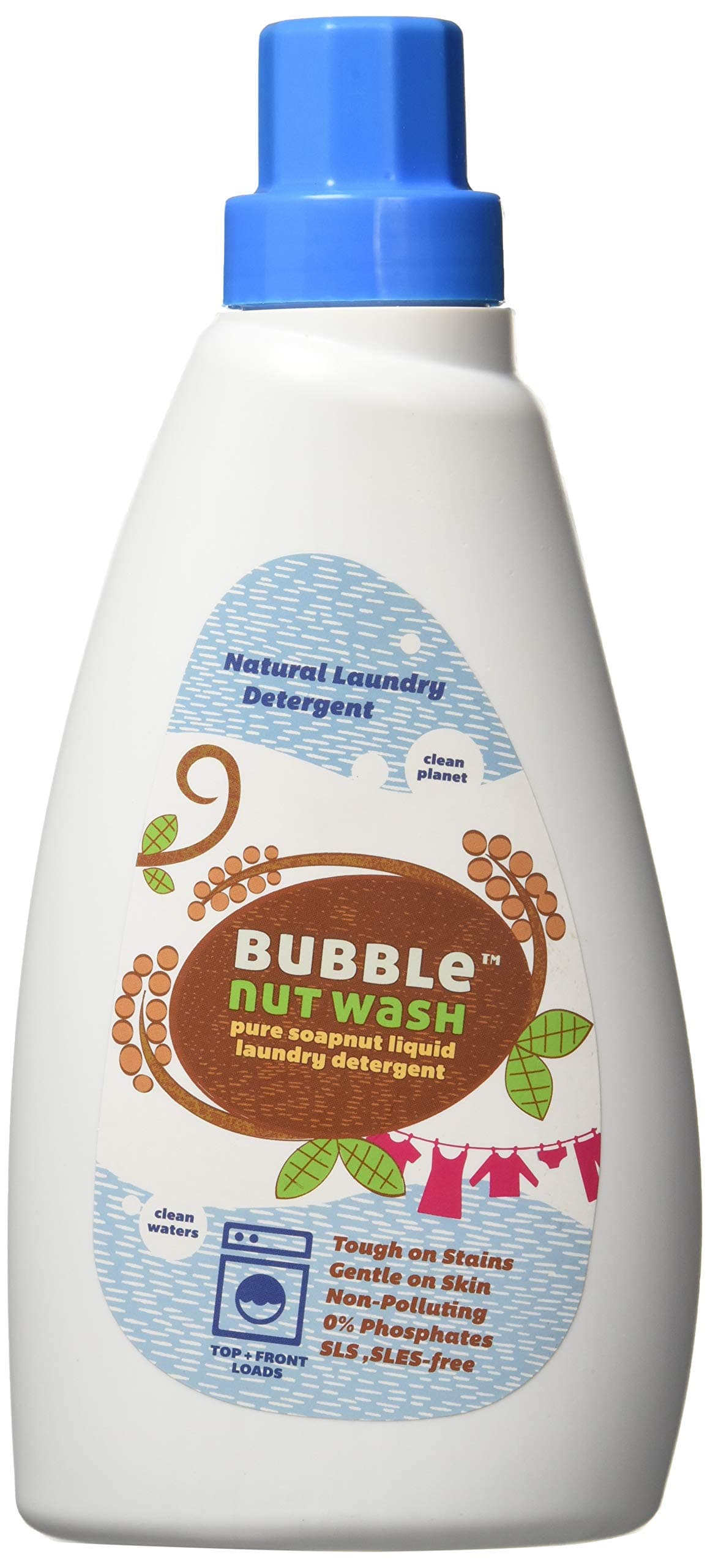 BubbleNut Wash Laundry Detergent Liquid - Natural, Organic, Baby safe, Made from Soapnuts (500 ml)