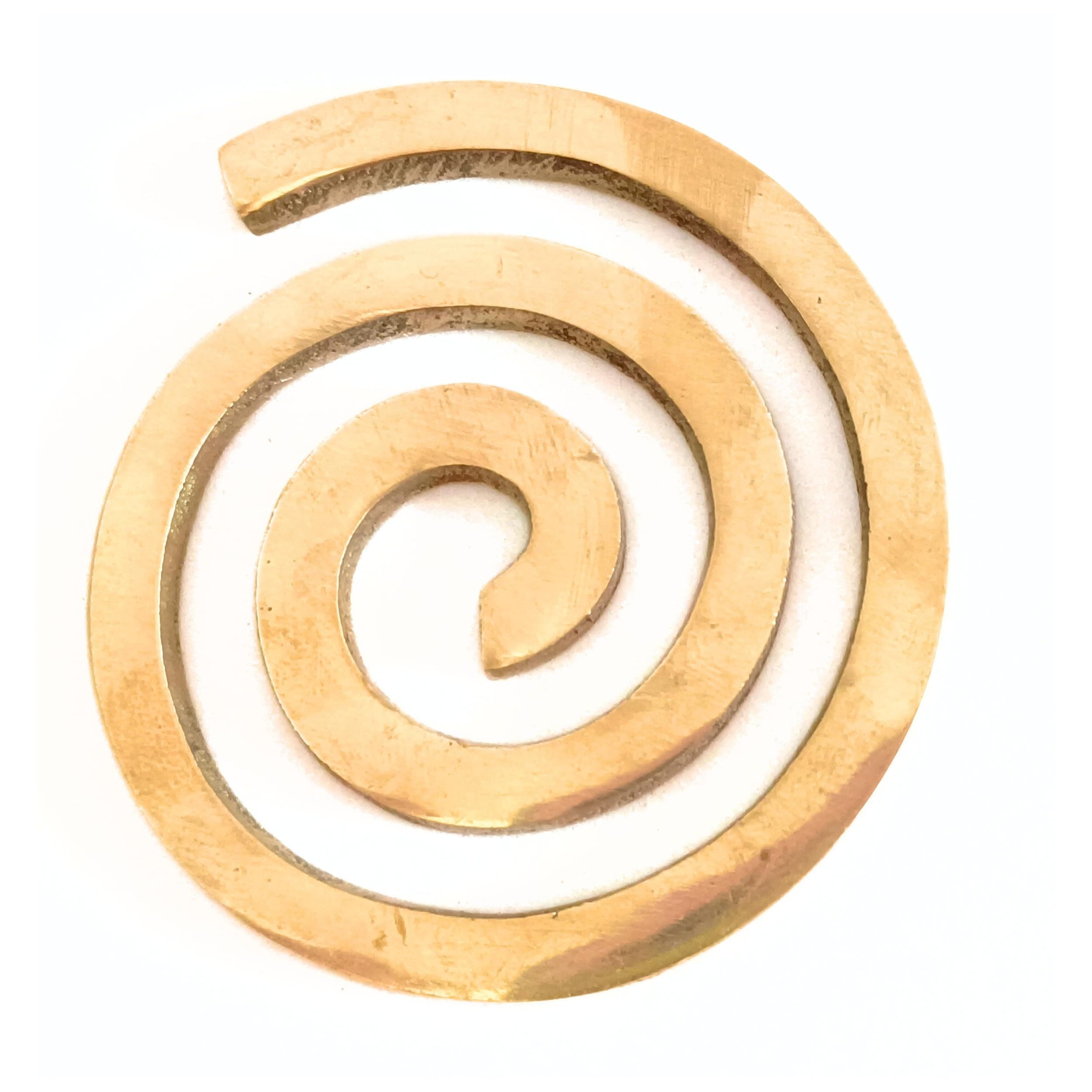 Jet Brass CHOKUREI Coil Vastu Helix Energy Protection and Prosperity Approx Length- 2.8 Inch Width- 2.5 Inch Height- 0.5 cm