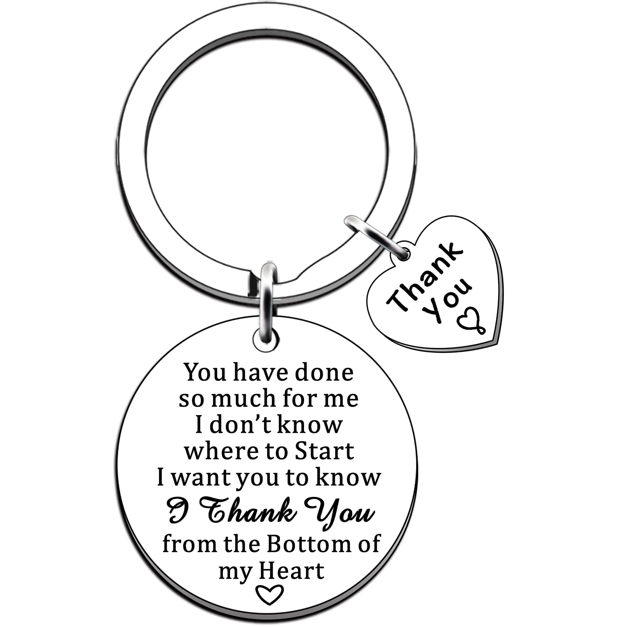 JMIMO Thank You Gift Thank You Keyring for Women Men Gift for Someone Special Thank You Keepsake