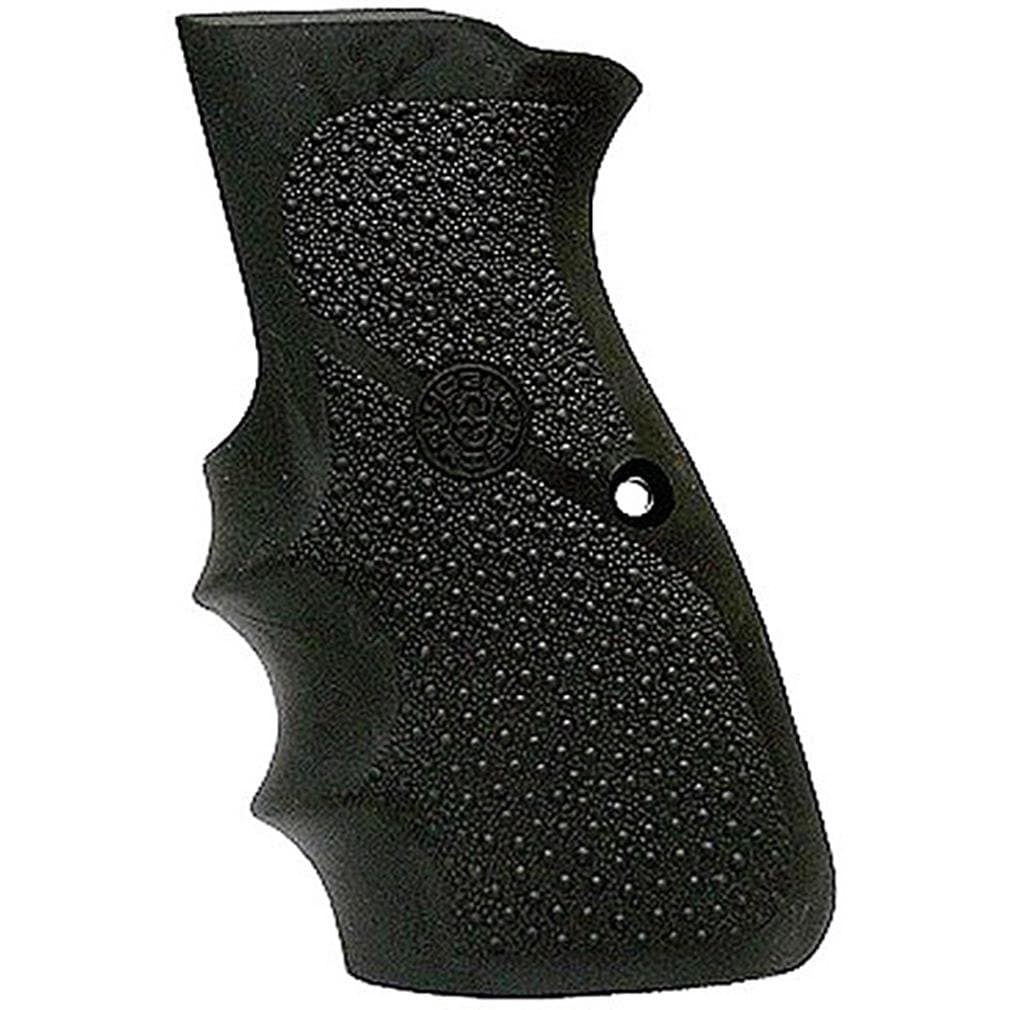 Browning Hi-Power Rubber Pistol Grip Set with Finger Grooves, Black - 09000