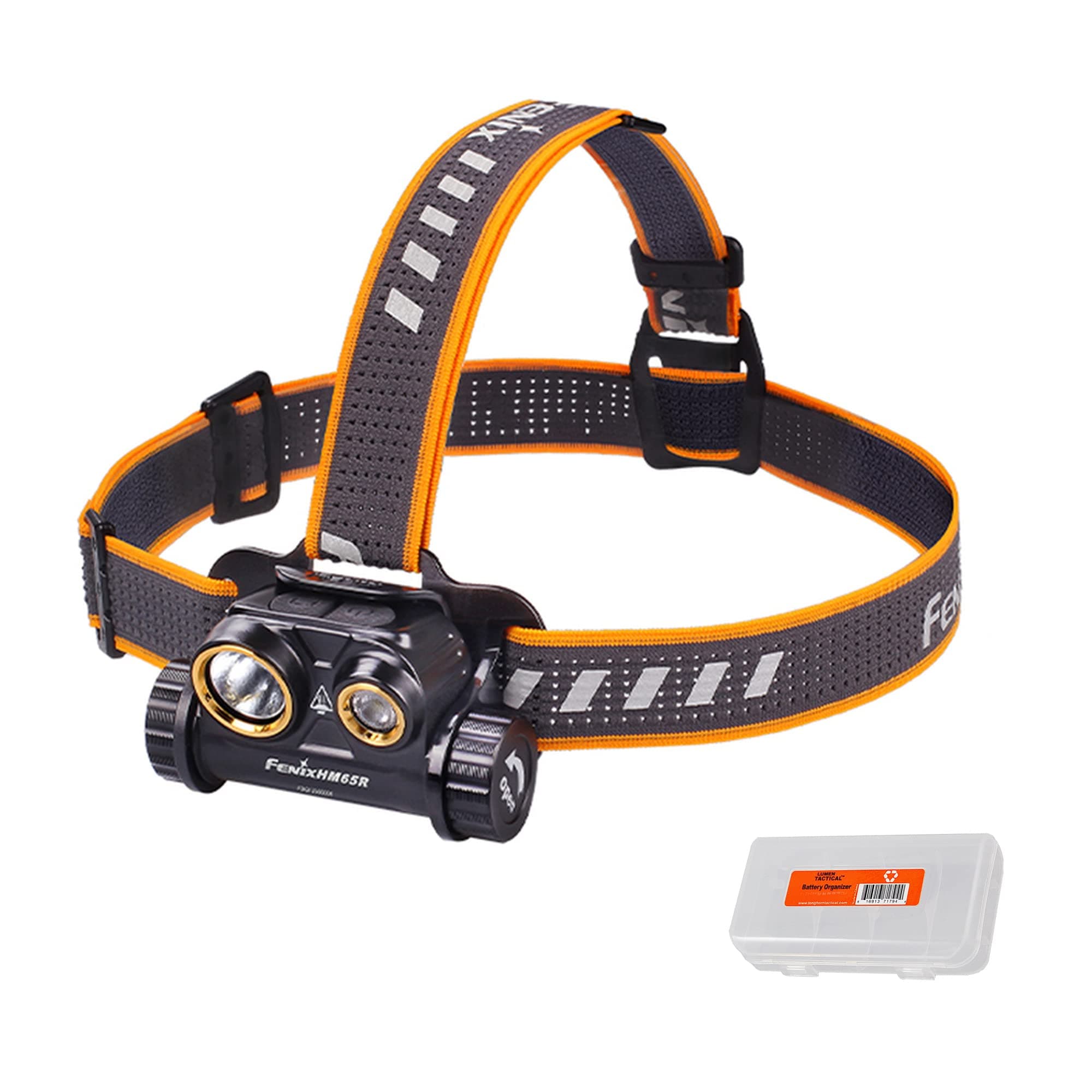 HM65R 1400 Lumen Spot and Flood Dual Beam USB-C Rechargeable Headlamp with LumenTac Organizer