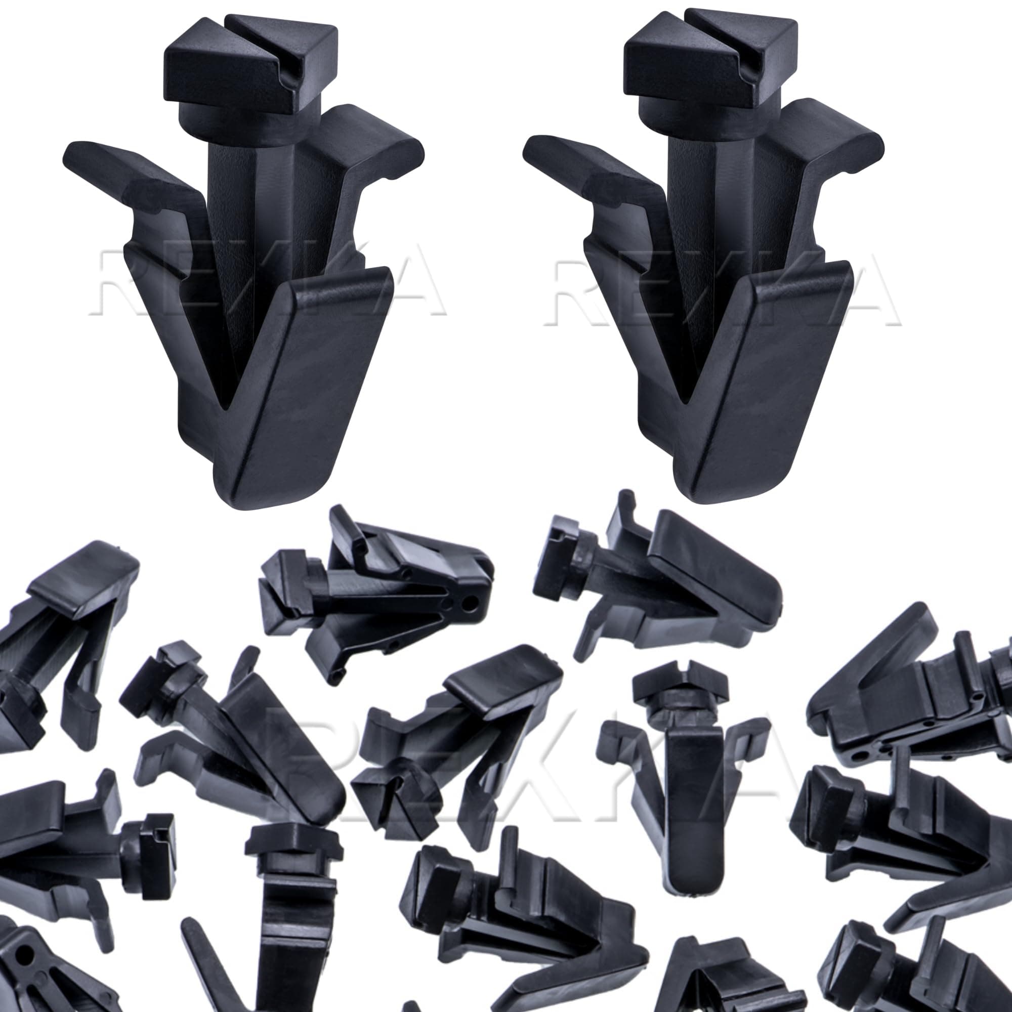 Rexka 20pcs Grille Clip Bumper Cover Retainer Fastener Compatible with Nissan Infiniti 76882-0M060 Titan 240SX Altima Cube Frontier Krom SL Murano NV Pathfinder Xterra FX35 FX45 G35 M35 M45 Q45