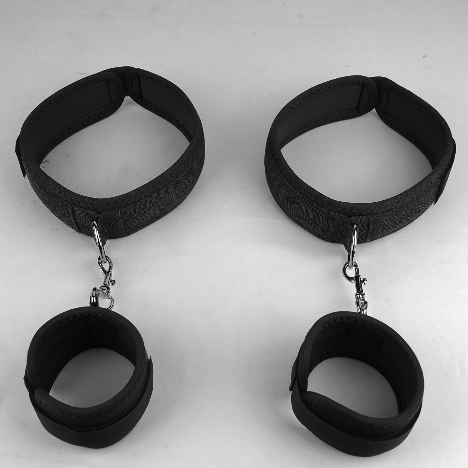 Sex Bondage Wrist & Thigh Cuffs BDSM Restraints Set, Sex Toys for Women with Adjustable Leg Straps Handcuffs for Couple
