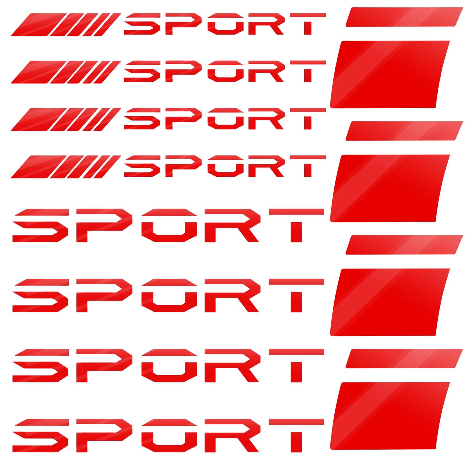 12 Pcs Wheel Rim Decal Stripes Set Sport Emblem Reflective Stickers, Auto Racing Sport Logo Decals Waterproof Wheel Stripe Car Rim Stripes for 18-21 Inch Tire Rim Safety Decoration(Red)