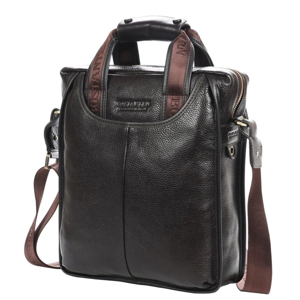 Imported Top layer Leather Shoulder business Bag for men 022