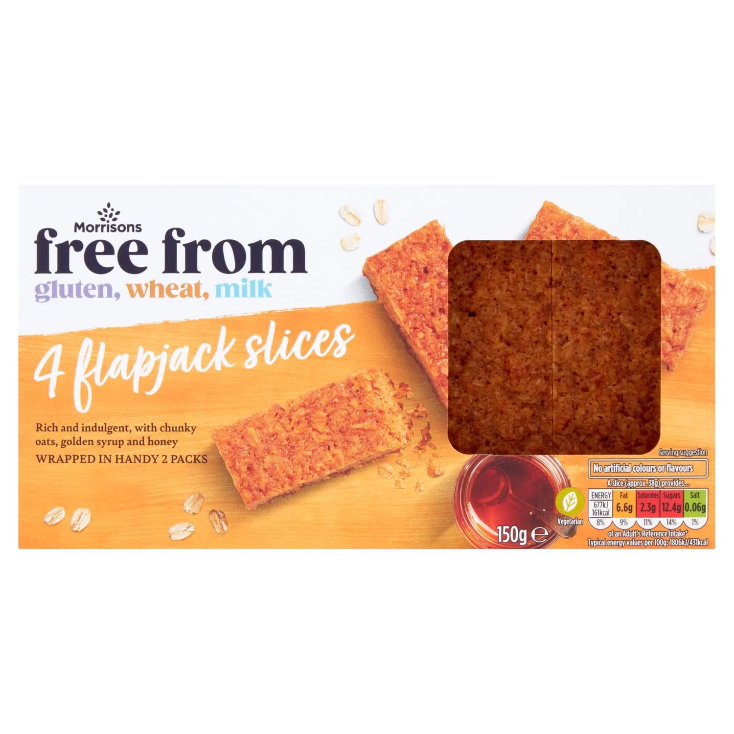 Morrisons Free From Flapjack 150G